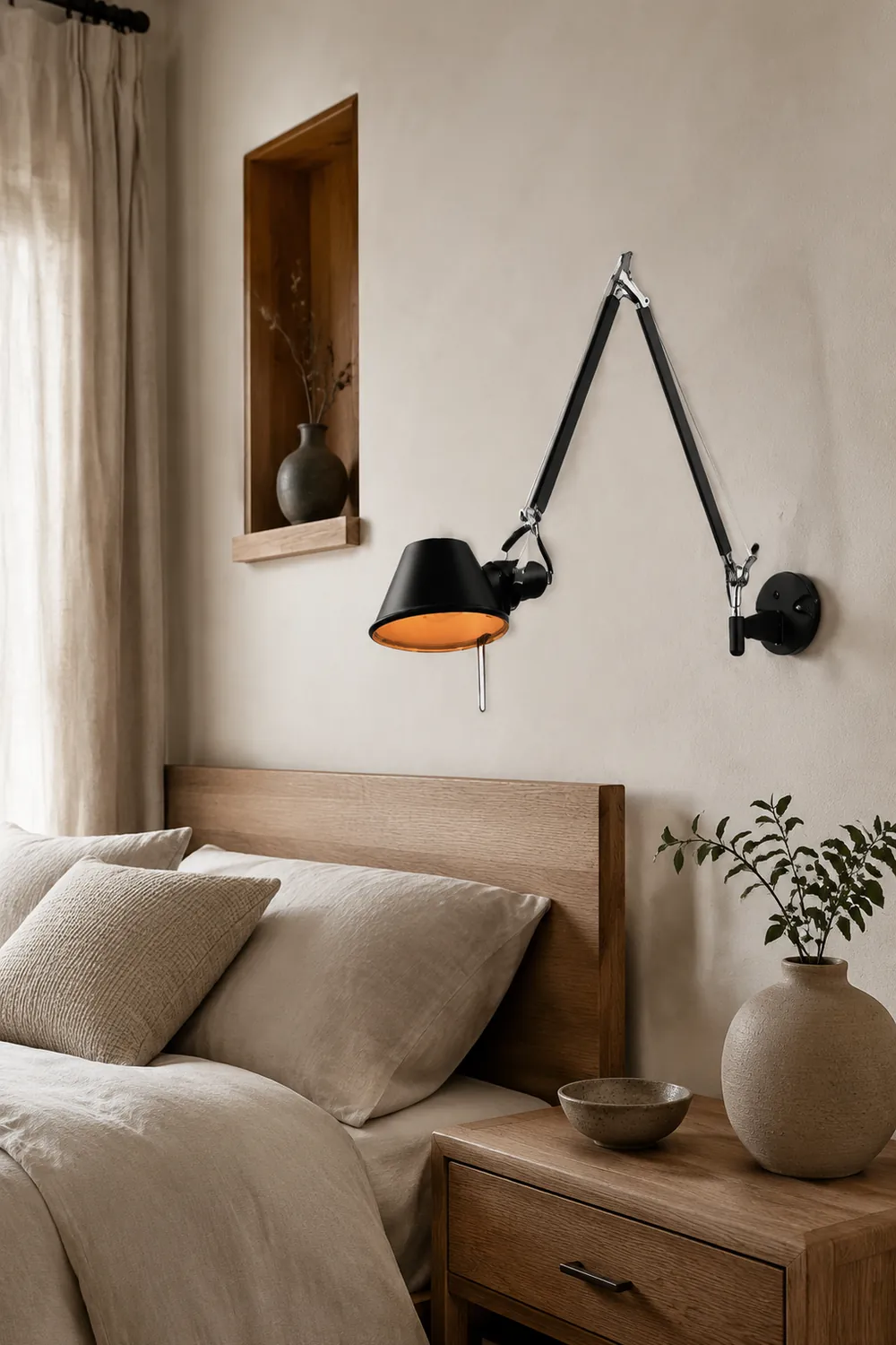 Brady Retro Verstellbare Retro-Wandleuchte, 2 Farben - Lumpaz
