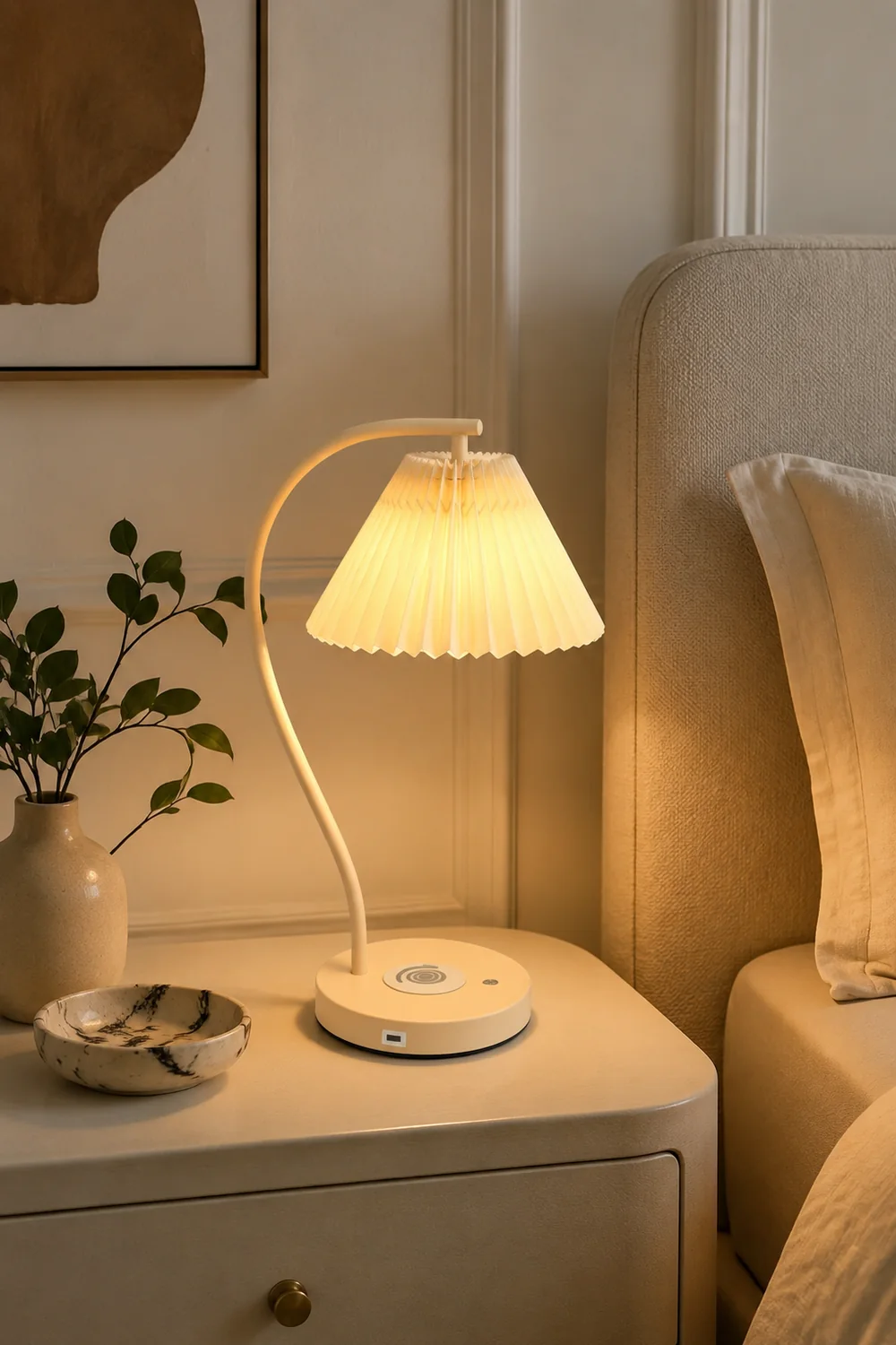 Ozawa Plissierte Tischlampe, 2 Farben - Lumpaz