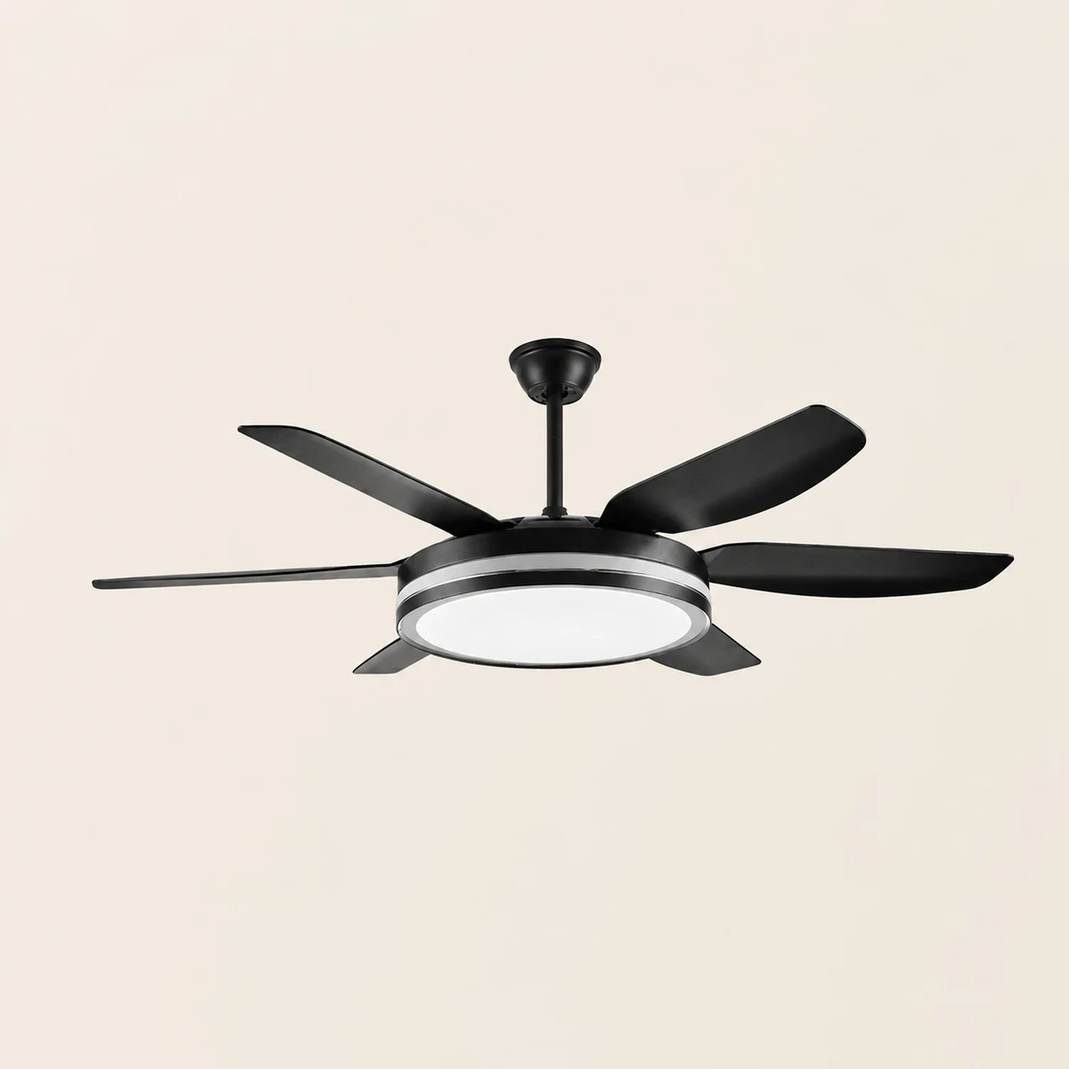 Haydn 6-Blatt-Deckenventilator mit Beleuchtung Grundlegend, 2 Farben, ∅130CM - Lumpaz