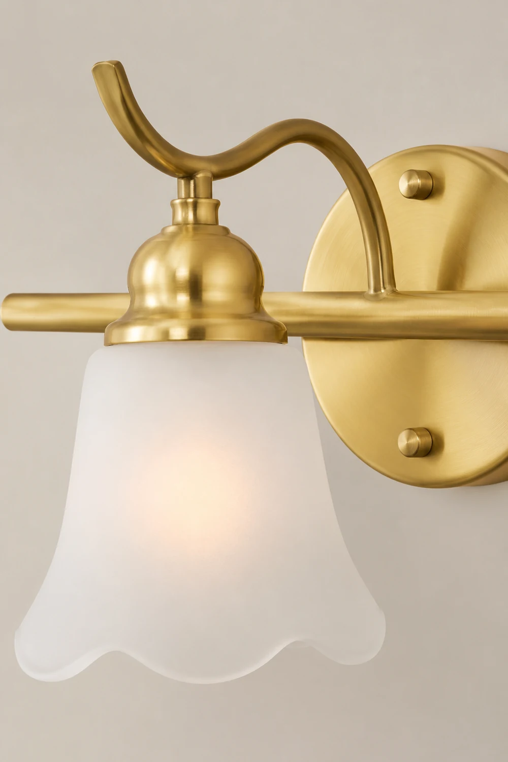 Félicie Weißes Glas Spiegel Front Vanity Wandleuchte, 2/3-flammig, 41CM Lang - Lumpaz
