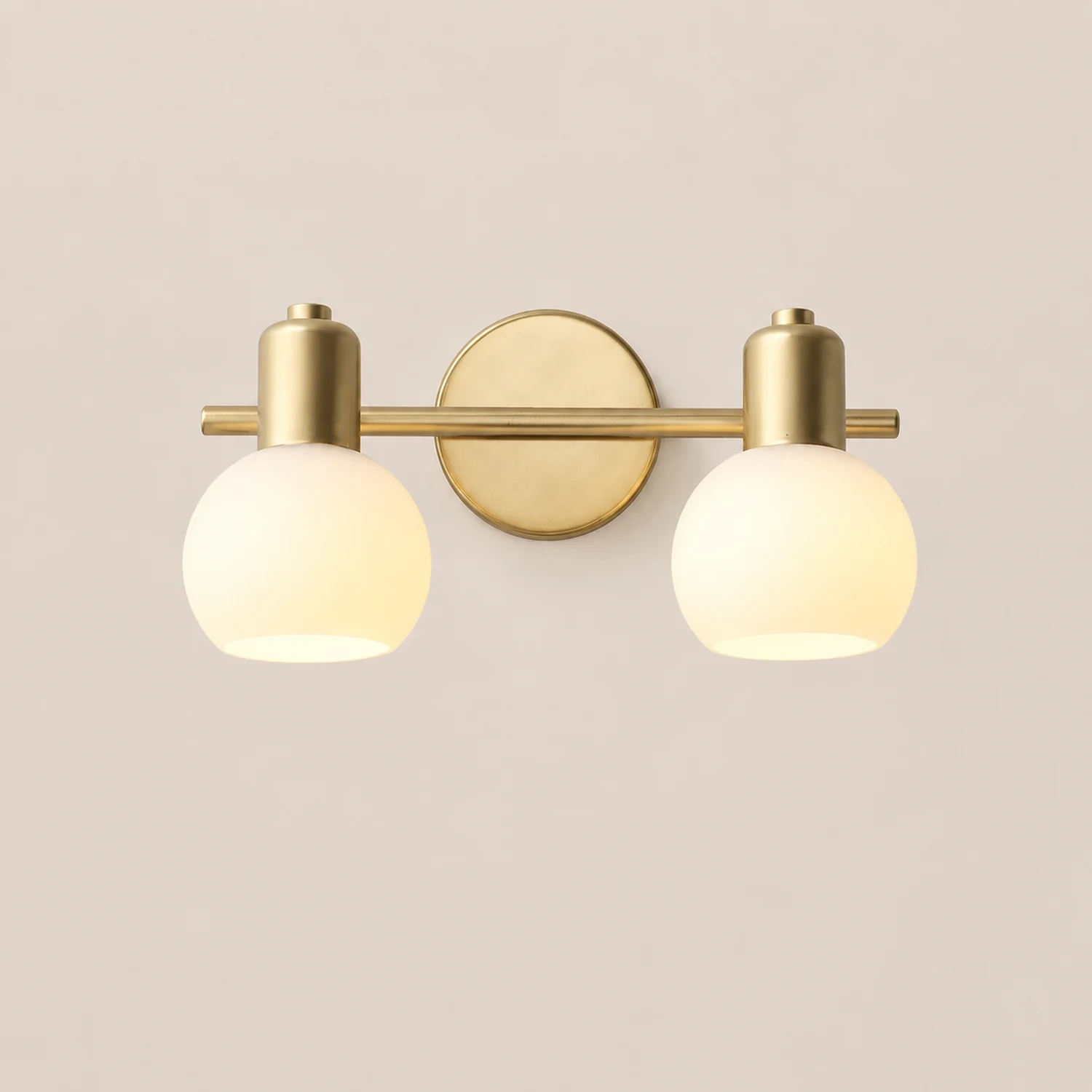 Valentina Gold Spiegelfront Waschtisch-Wandleuchte, 1/2/3-flammig - Lumpaz