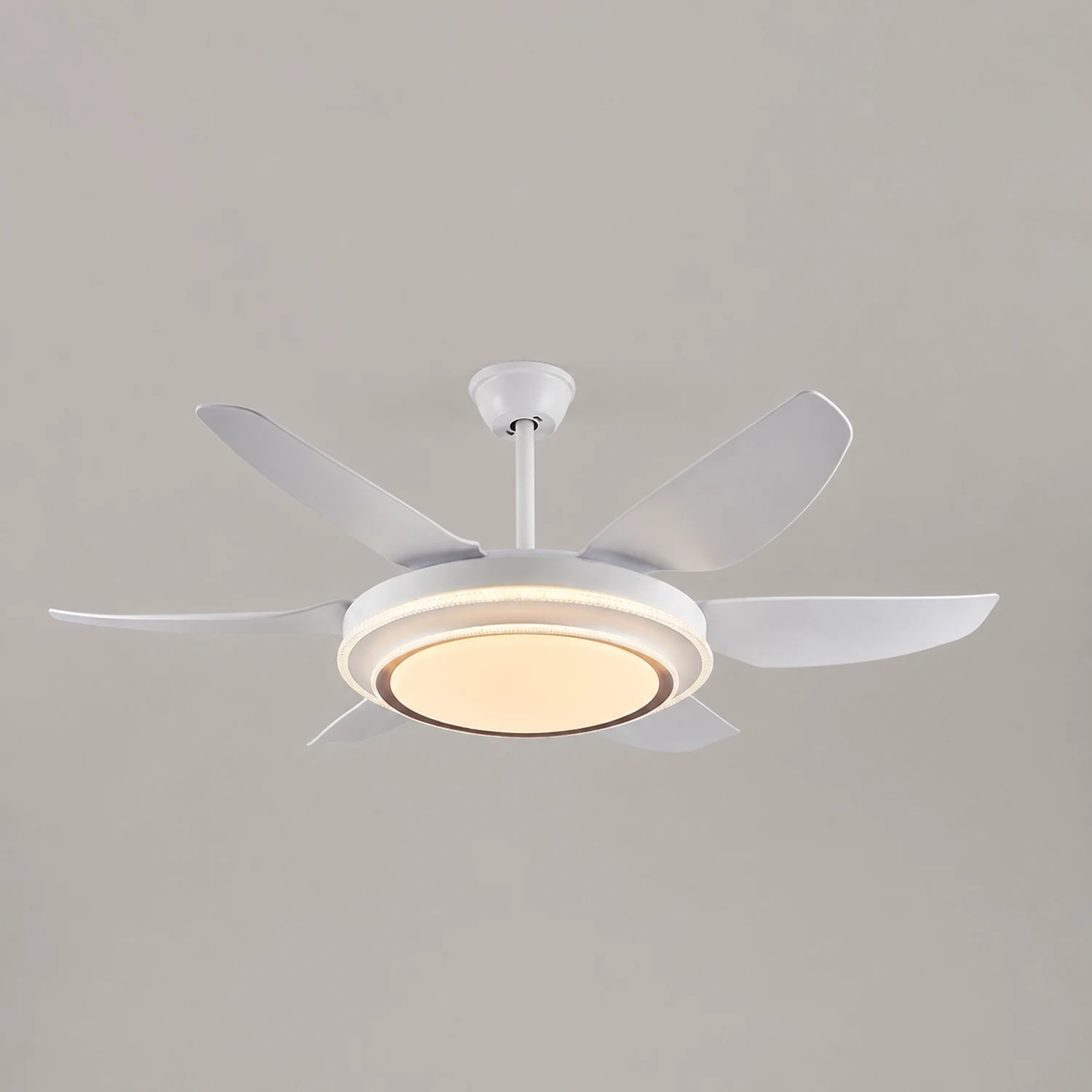 Haydn 6-Blatt-Deckenventilator mit Beleuchtung Grundlegend, 3 Farben, ∅130CM - Lumpaz