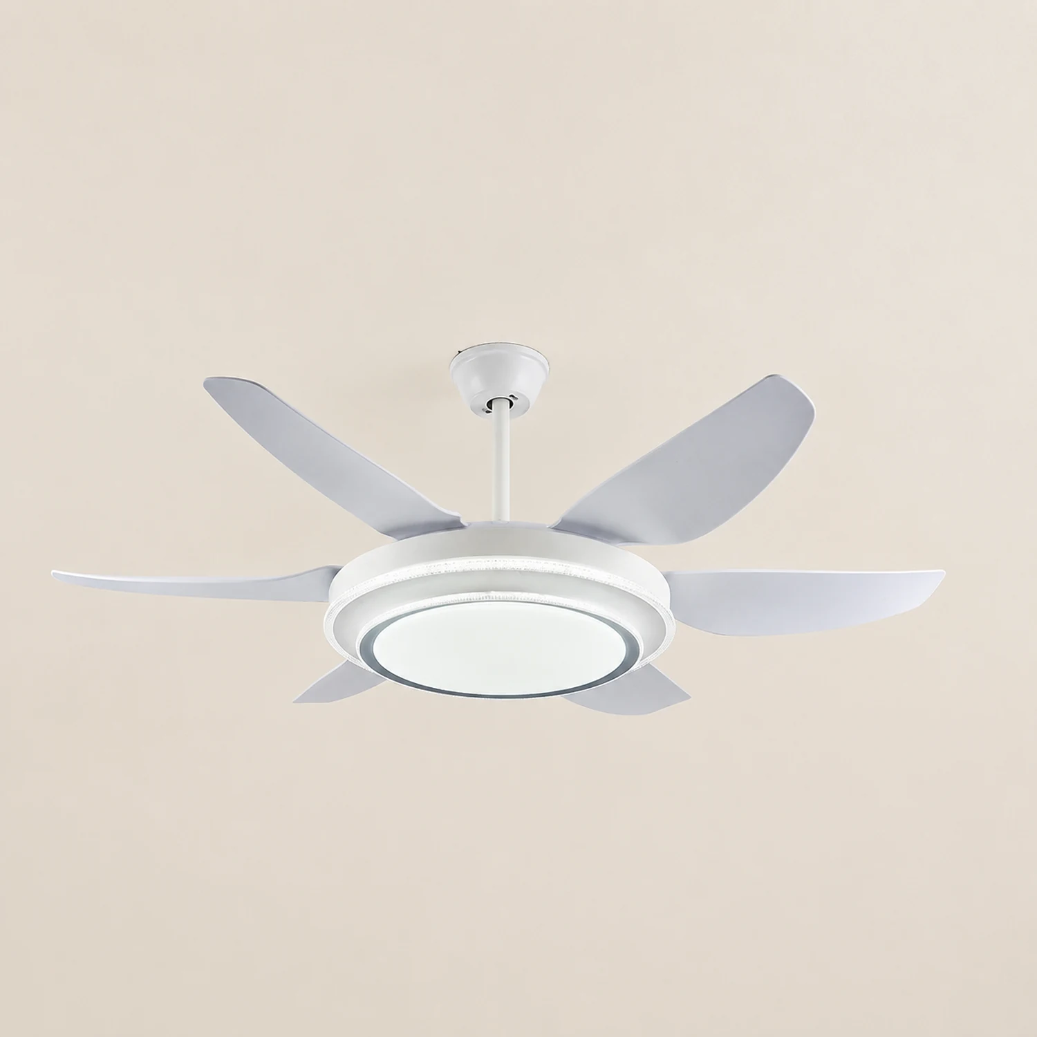 Haydn 6-Blatt-Deckenventilator mit Beleuchtung Grundlegend, 3 Farben, ∅130CM - Lumpaz