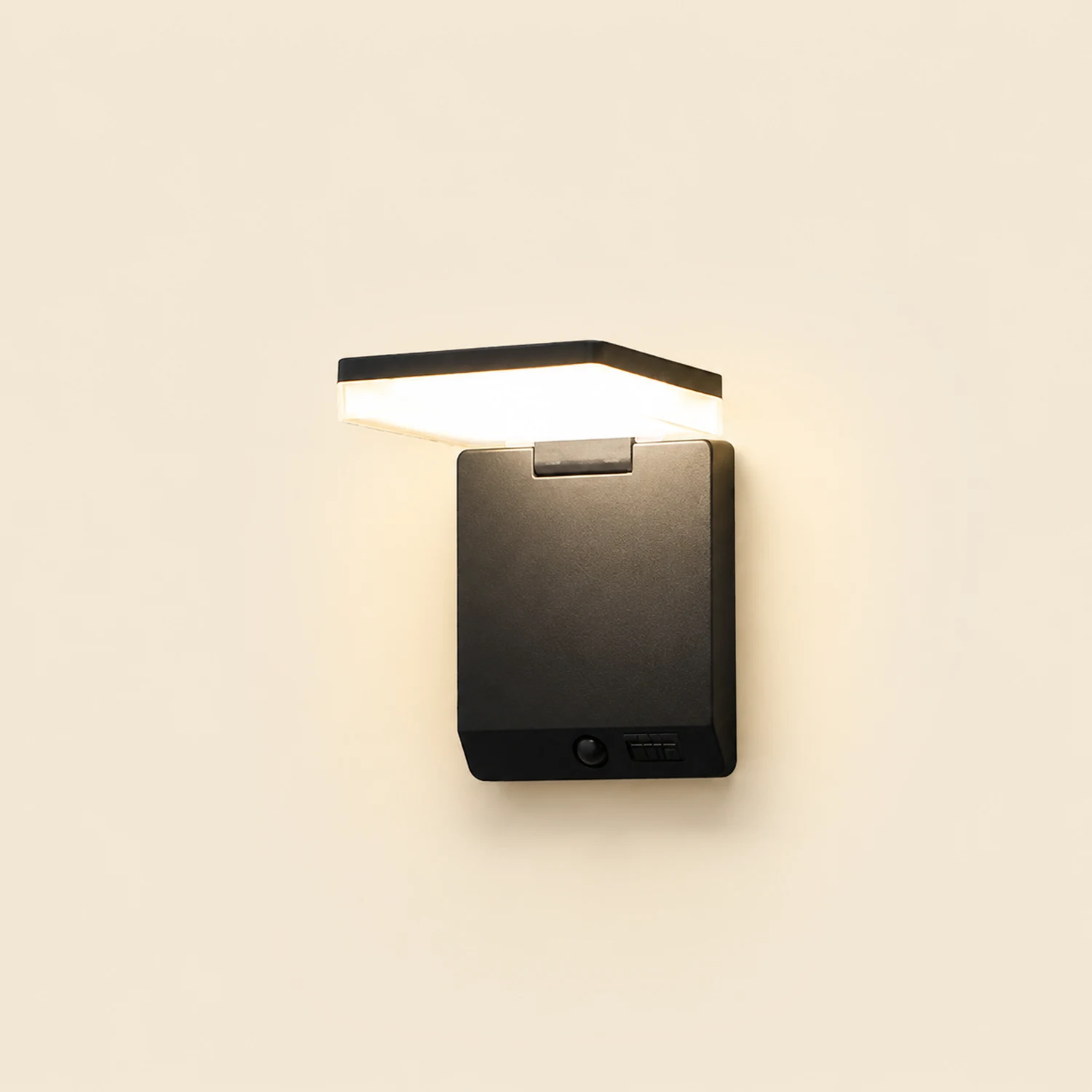 Orr Außenwandleuchte Rechtwinklig Sensor Solar, 20CM Lang - Lumpaz