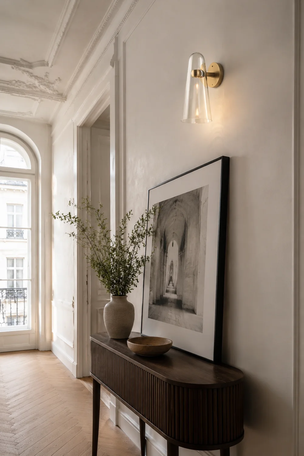 Blair Wandlampe, Glas & Metall, 25CM Lang - Lumpaz