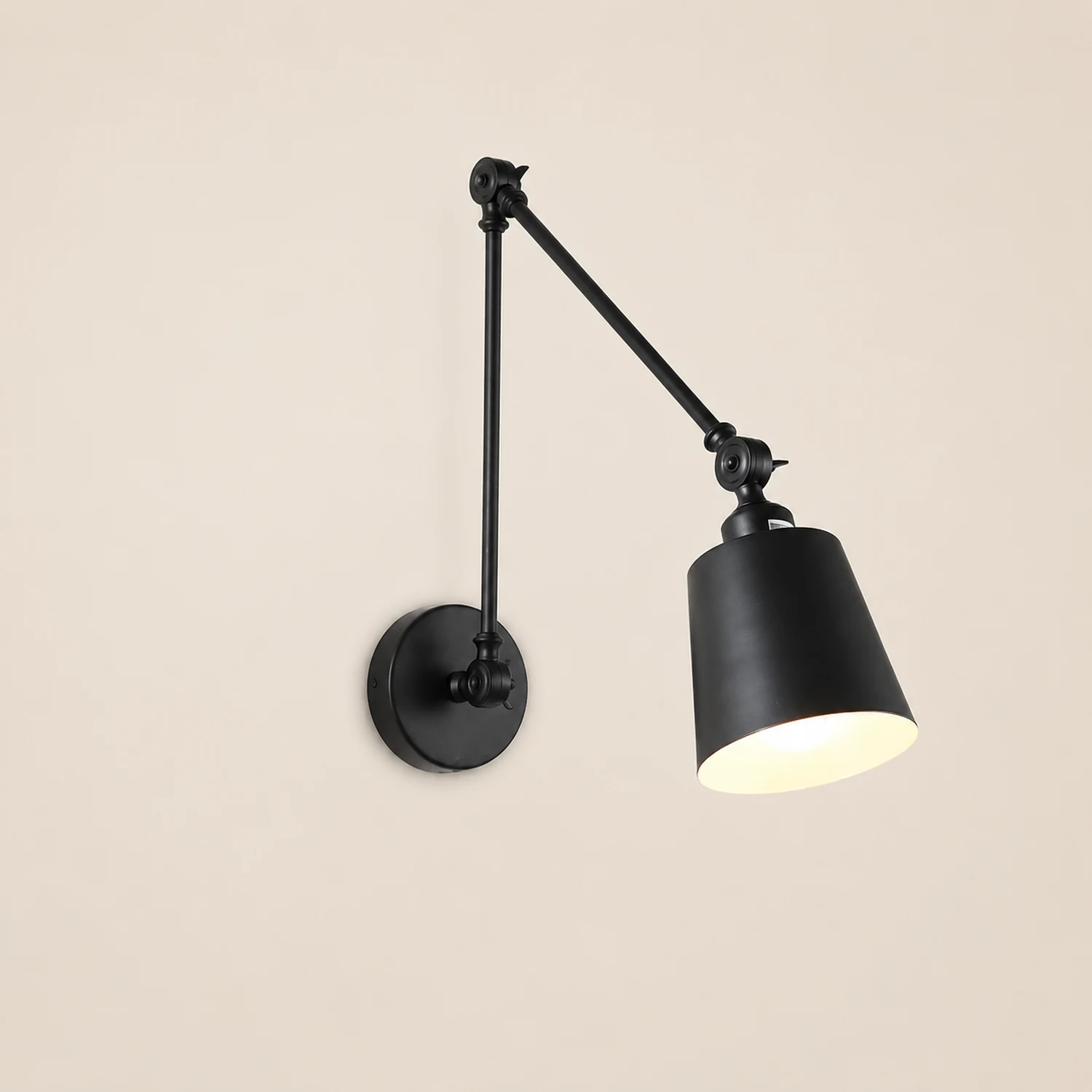 Brady Verstellbare Wandleuchte, Metall, 2 Farben, 36CM Lang - Lumpaz
