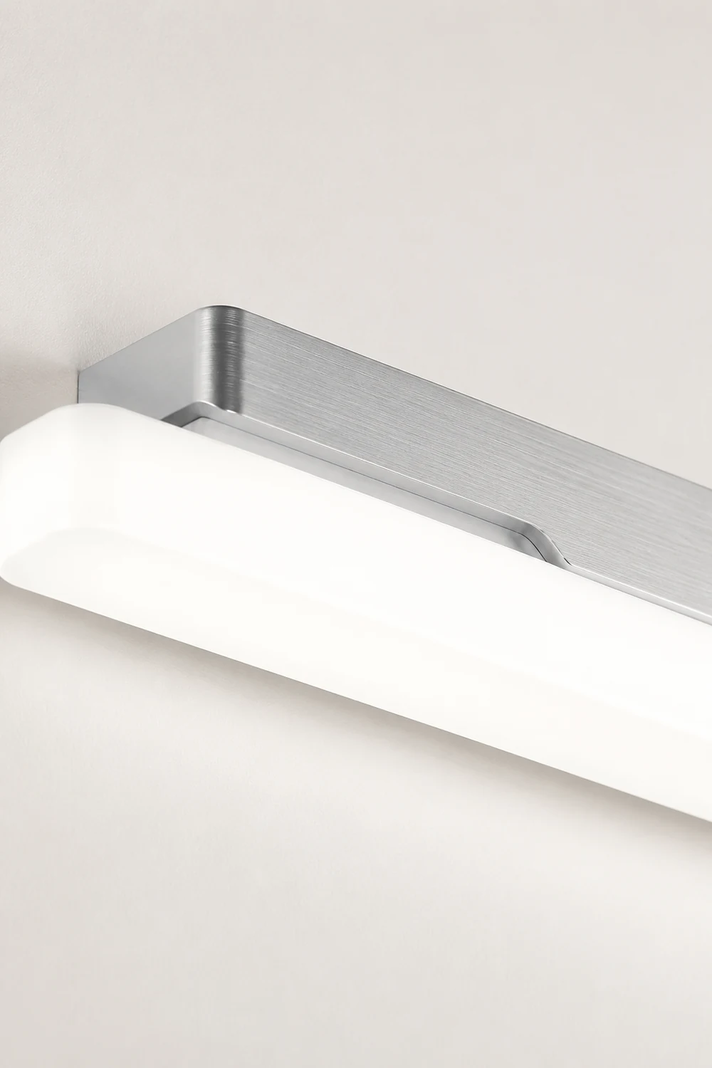Edge Rechteckige Weiße Spiegelfront Eitelkeit Wandleuchte, 20/40/60CM Lang - Lumpaz