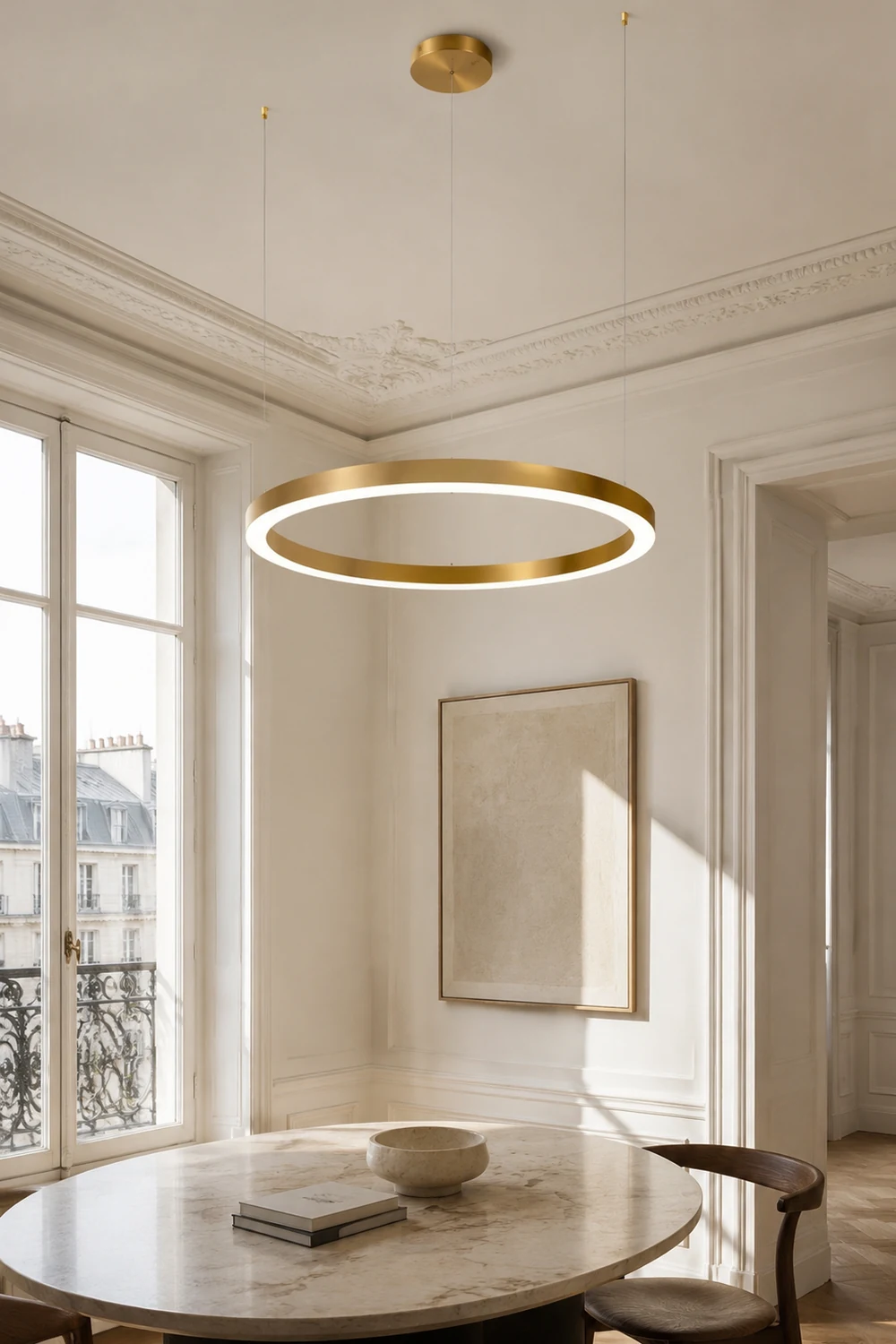 Arisha Pendelleuchte Gold, ∅41CM/60CM/80CM/100CM - Lumpaz
