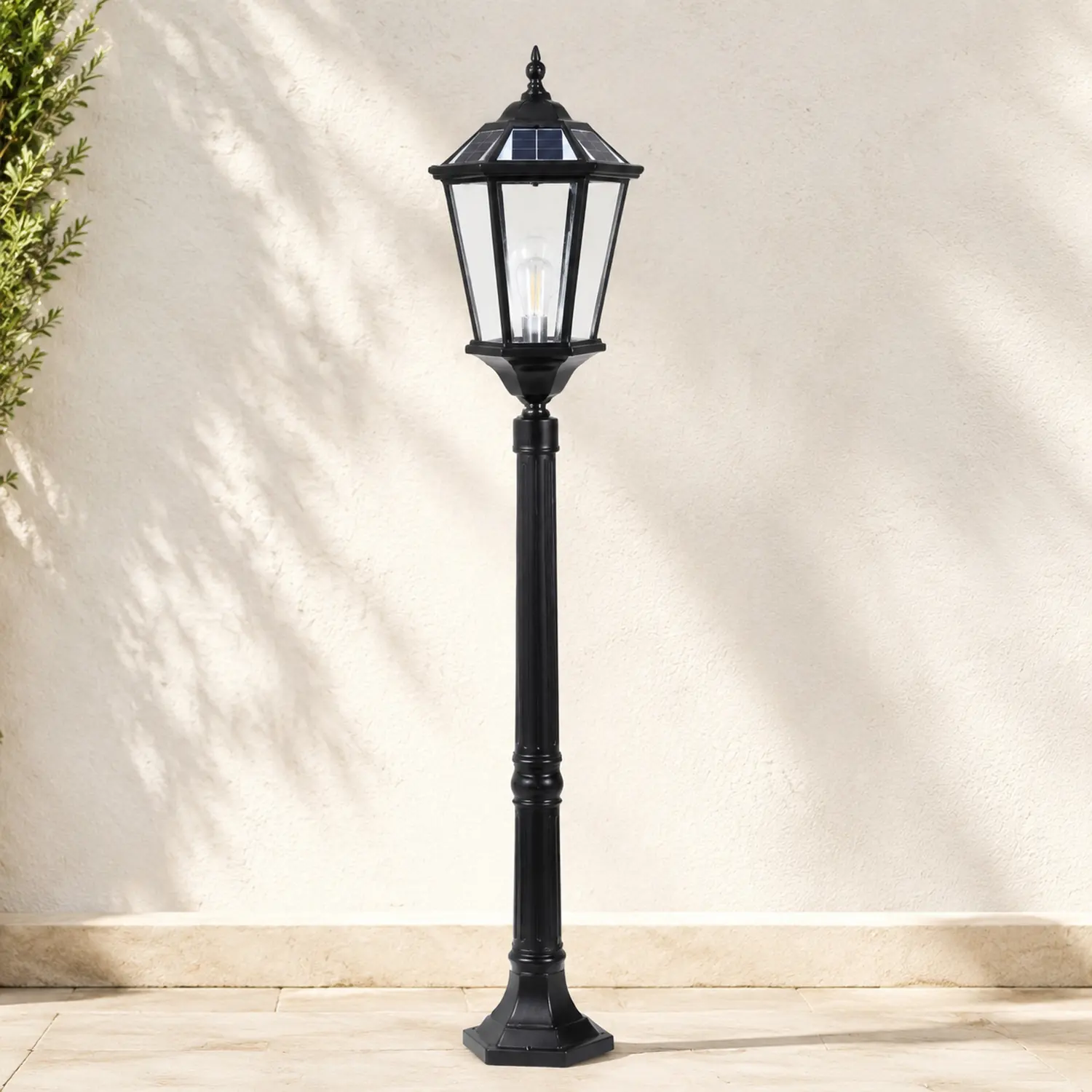 Pena Außen-Pollerleuchte Solarenergie, 80/119CM lang - Lumpaz