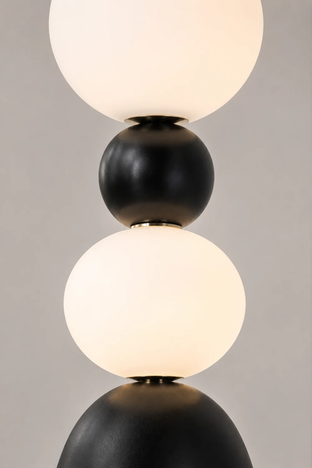 Valentina Schwarz & Weiß Stehleuchte, ∅30/36CM Lang - Lumpaz