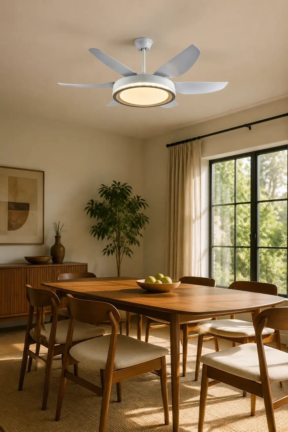 Haydn 6-Blatt-Deckenventilator mit Beleuchtung Grundlegend, ∅130CM - Lumpaz