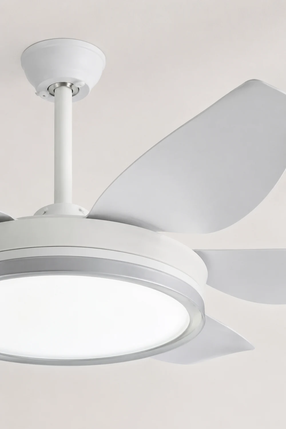 Haydn 6-Blatt-Deckenventilator mit Beleuchtung Grundlegend, 2 Farben, ∅130CM - Lumpaz