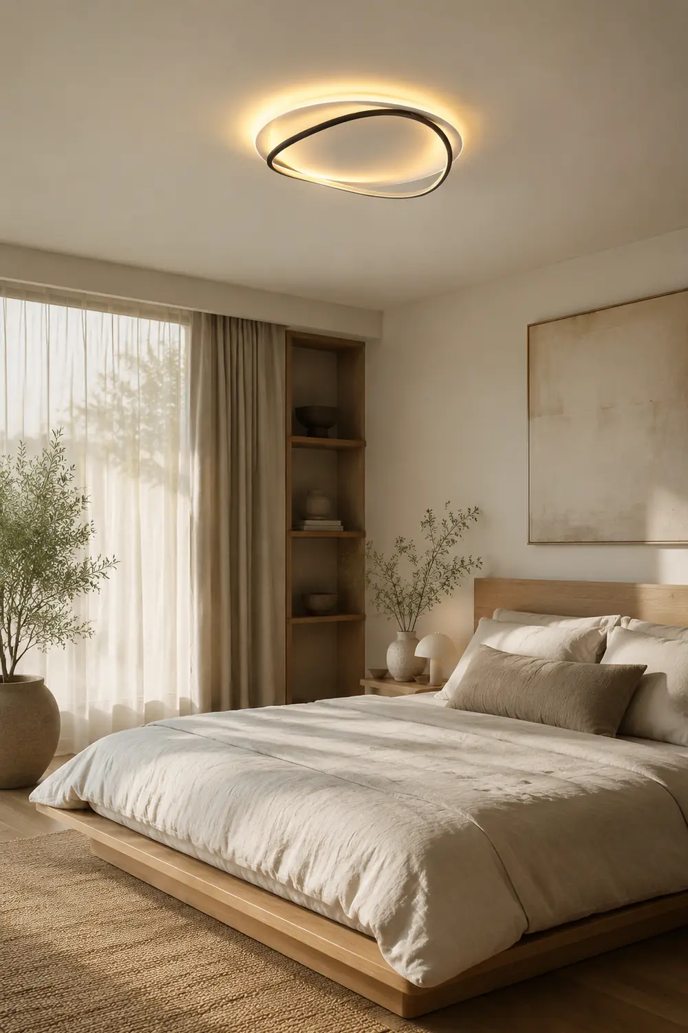 Quinn Deckenleuchte,Duo-Ring, 2 Farben, ∅41CM/50CM - Lumpaz
