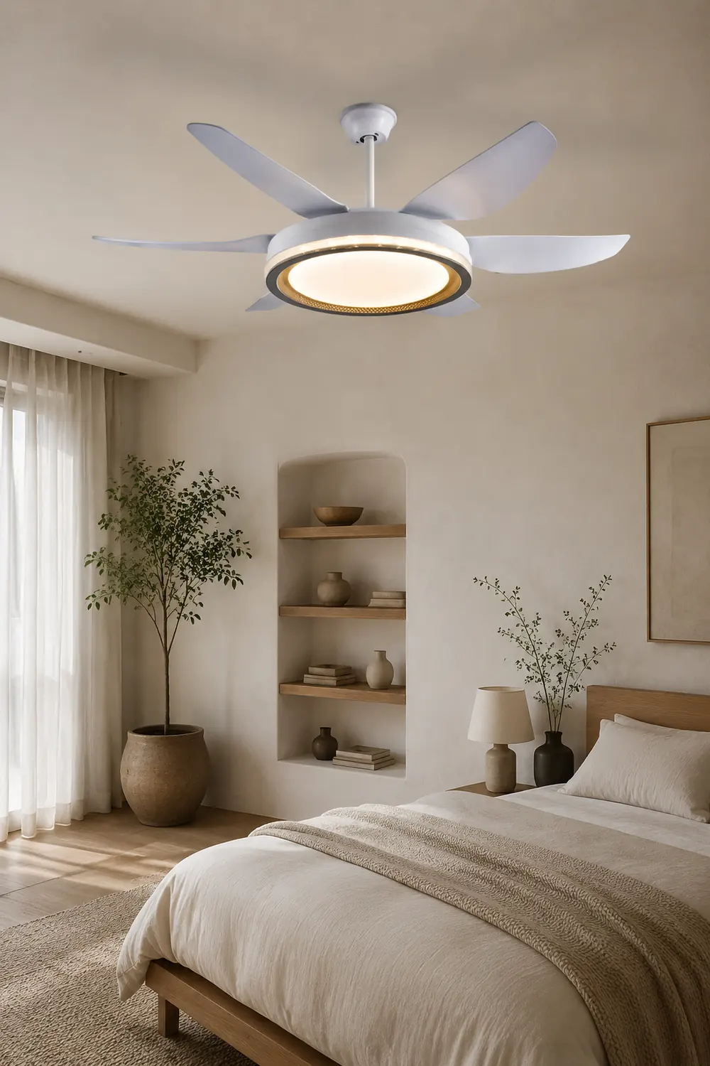 Haydn 6-Blatt-Deckenventilator mit Beleuchtung Grundlegend, ∅130CM - Lumpaz