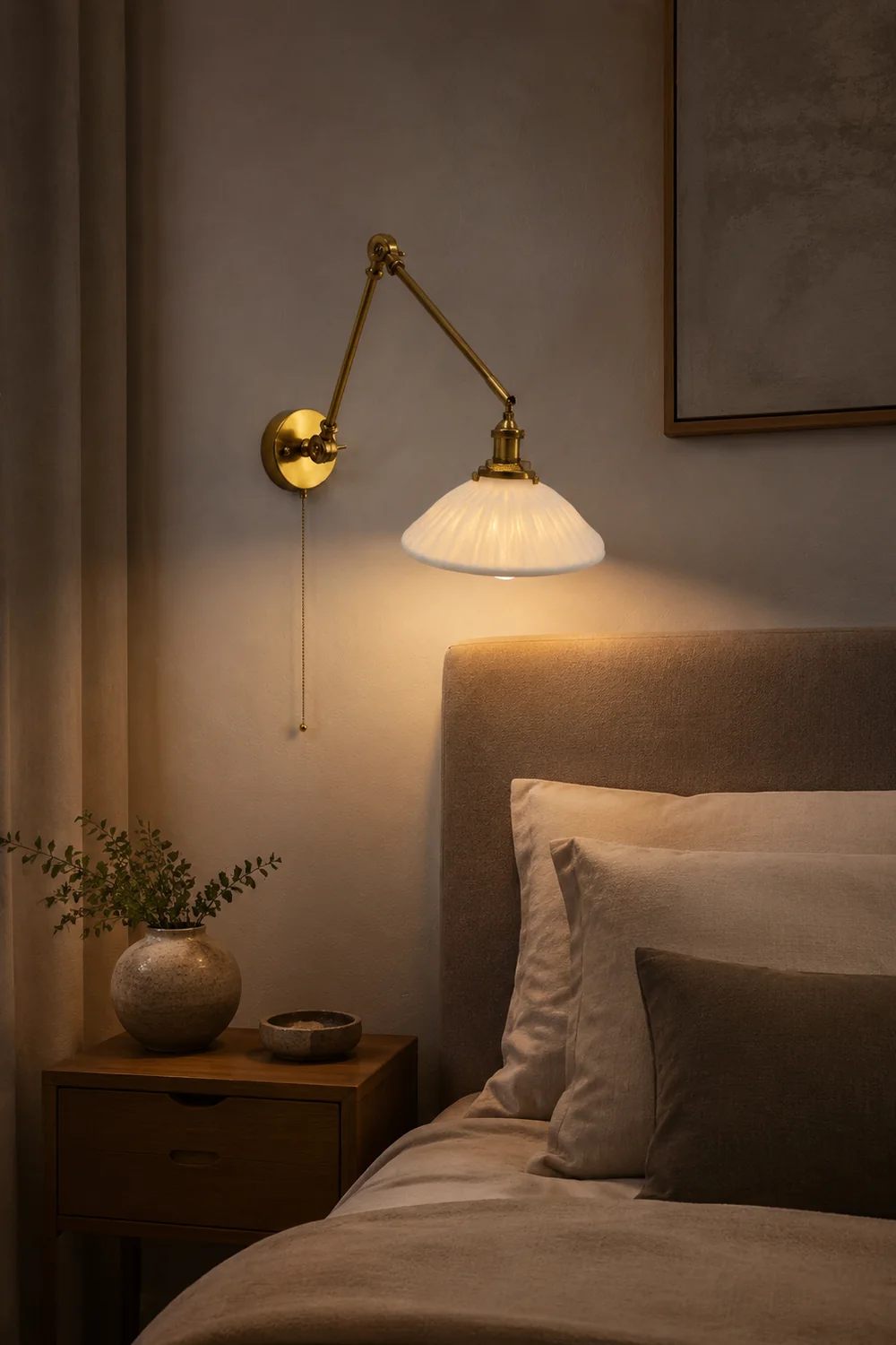 Carins Verstellbare Wandleuchte, Keramik & Metall, 4 Stil - Lumpaz