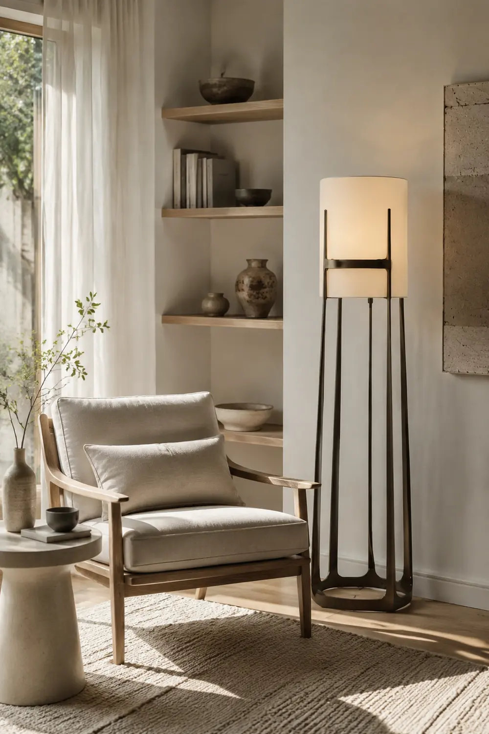Eryn Moderne Stehleuchte, Metall, 160CM Lang - Lumpaz