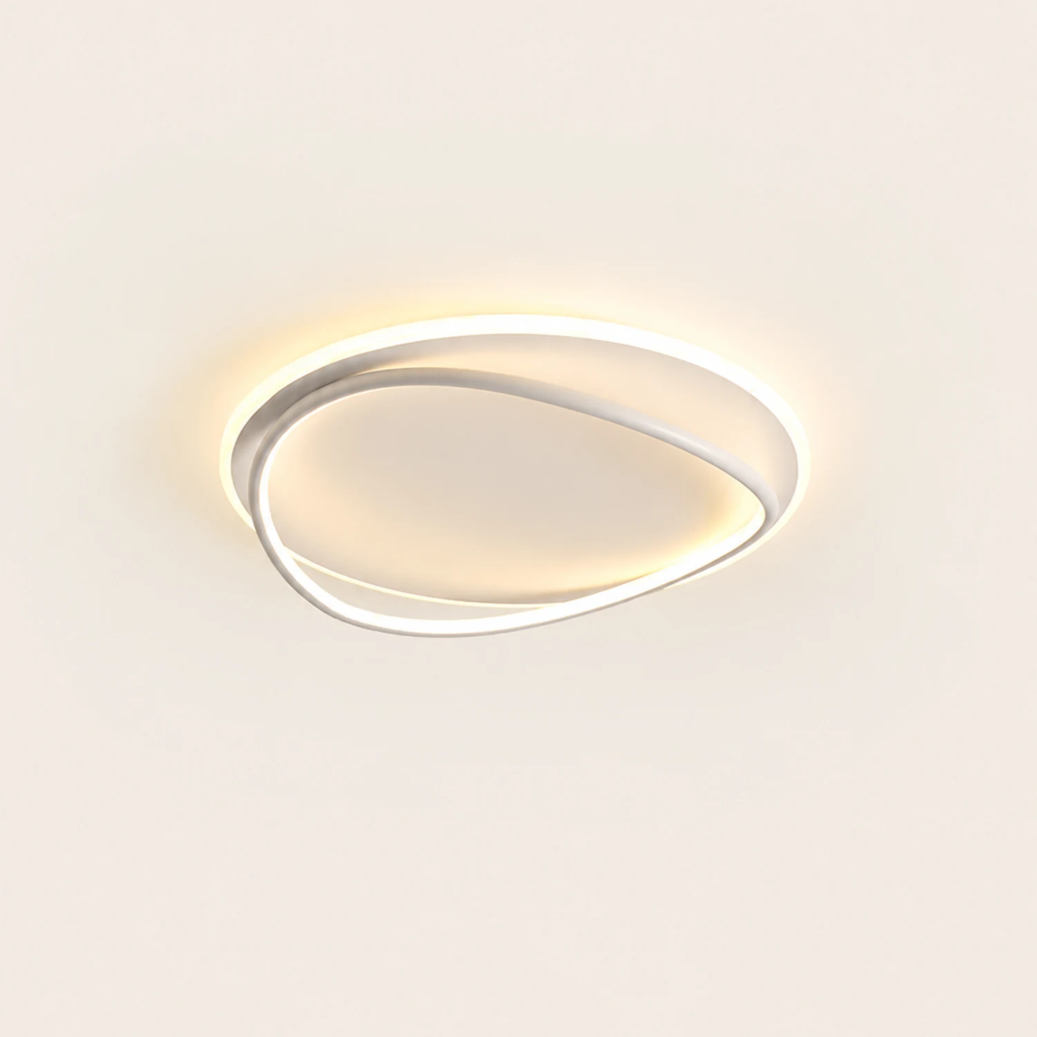 Quinn Deckenleuchte,Duo-Ring, 2 Farben, ∅41CM/50CM - Lumpaz