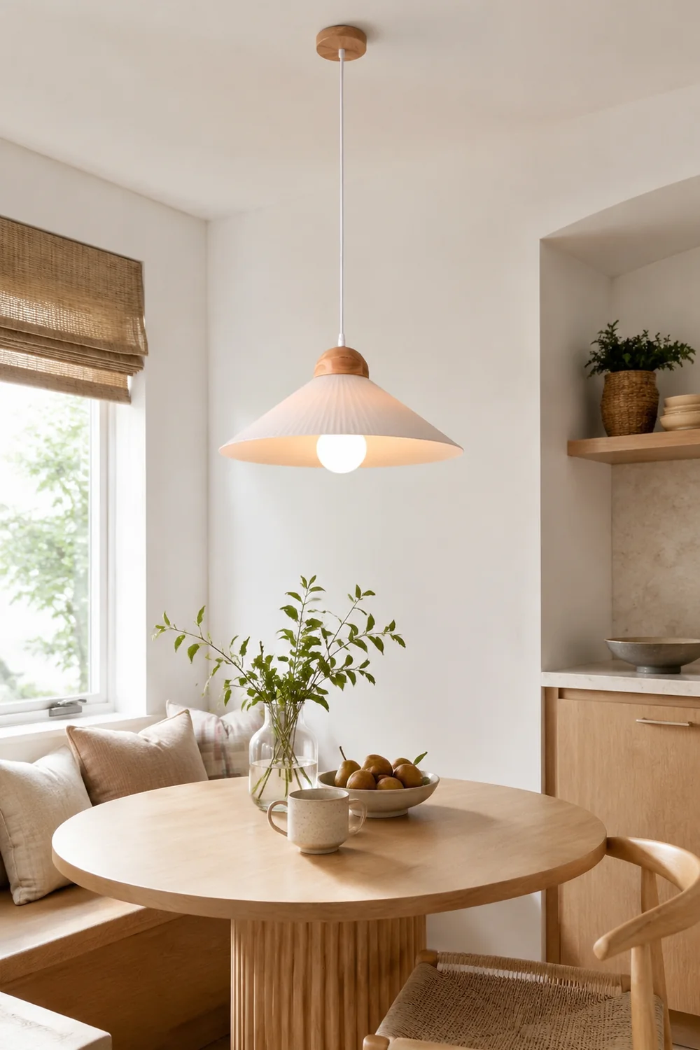 Ozaw Pendelleuchte Plissiert, ∅44CM - Lumpaz