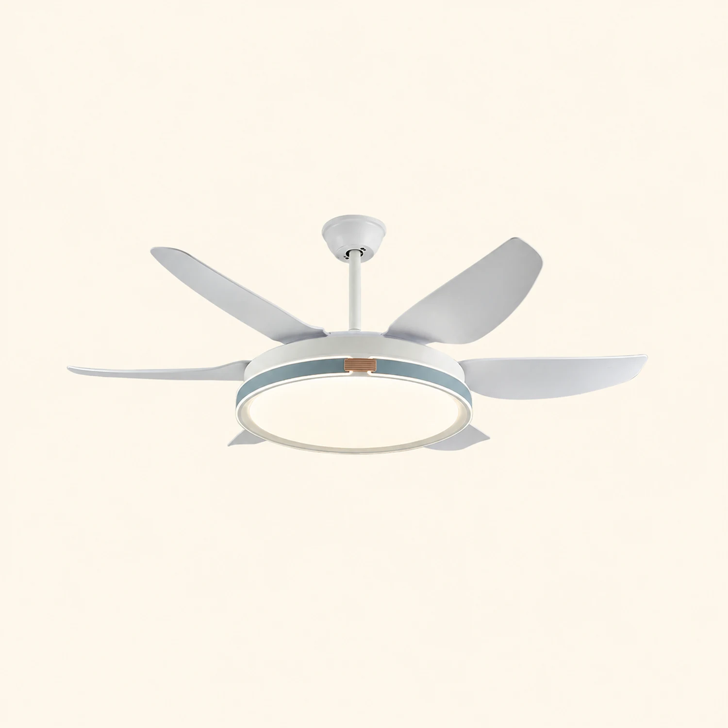 Haydn 6-Blatt-Deckenventilator mit Beleuchtung, 4 Farben, ∅130CM - Lumpaz
