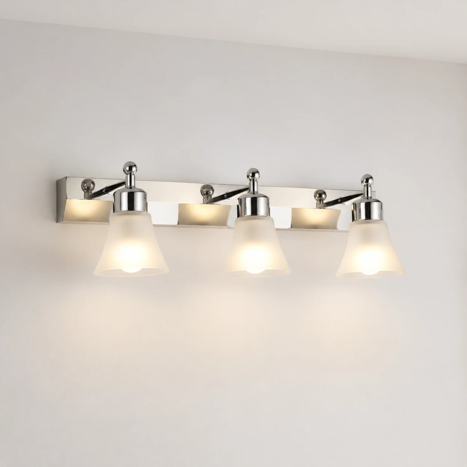 Leigh Nordic Mirror Front Vanity Wandleuchte, 2/3/4-flammig, 30/46/58CM Lang - Lumpaz