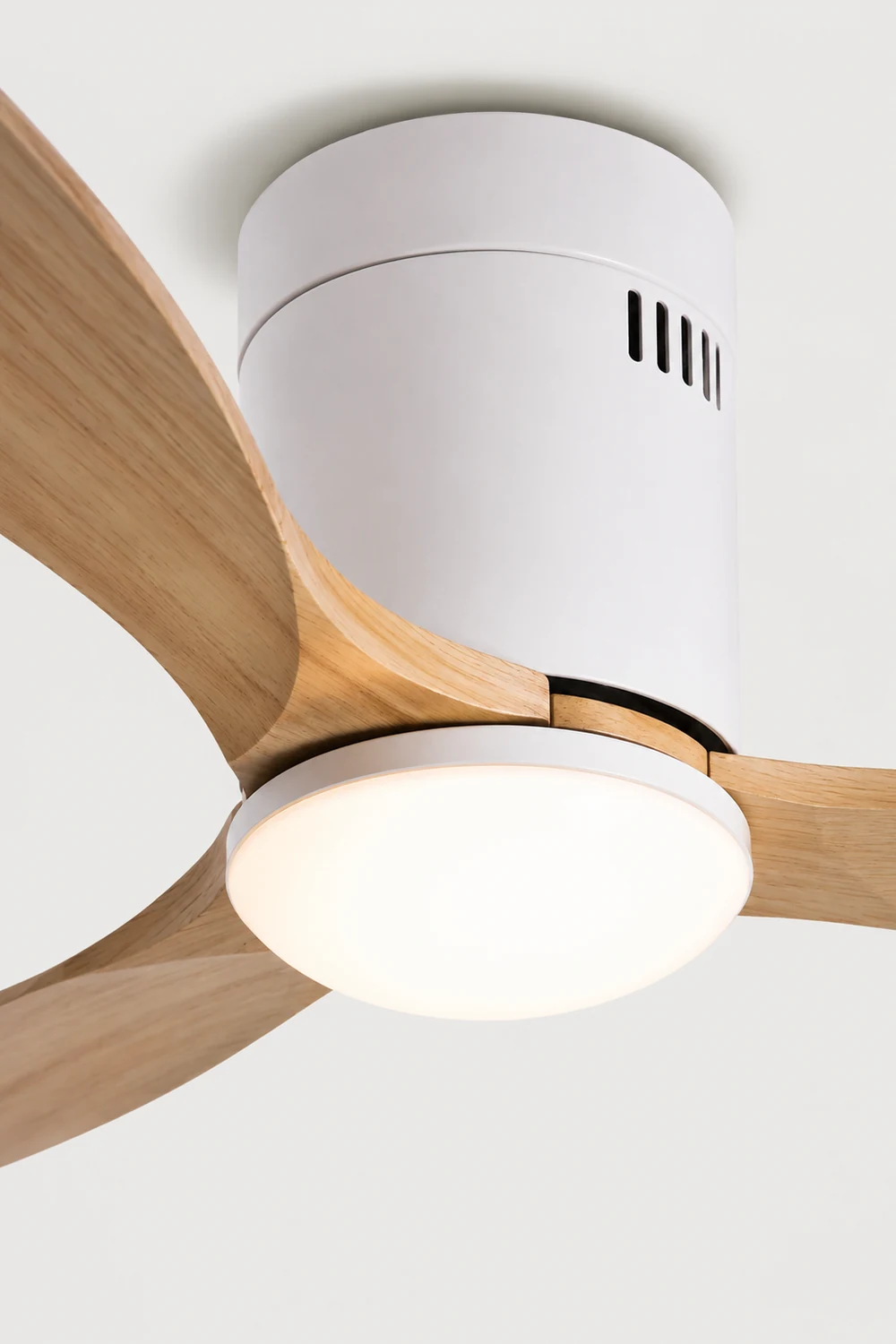 Walters 3-Blatt Weiße Deckenventilator mit Beleuchtung, 2 Farbe, ∅115CM - Lumpaz
