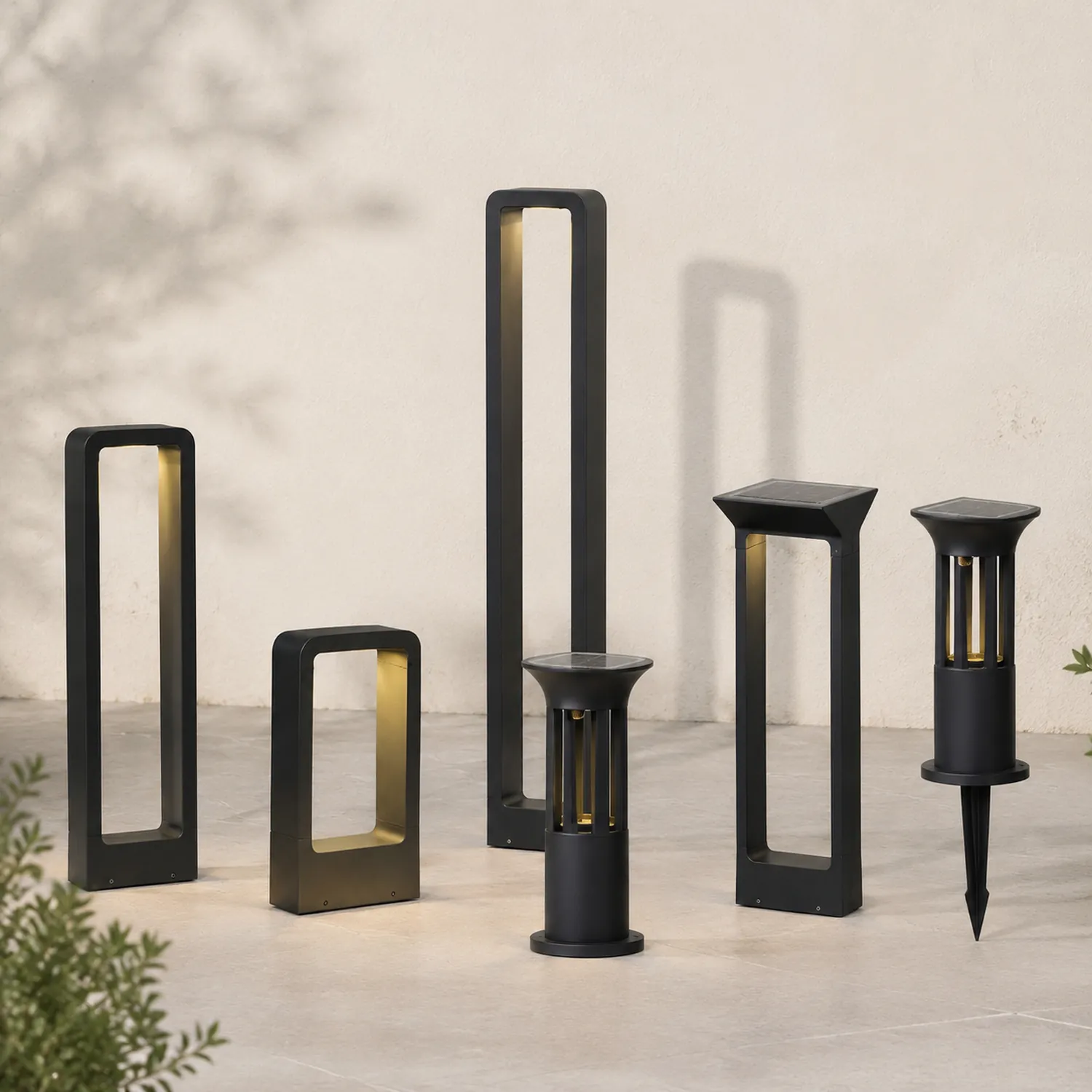 Pena Außen-Wegeleuchte Geometrisch Solarenergie, 3 Stile - Lumpaz