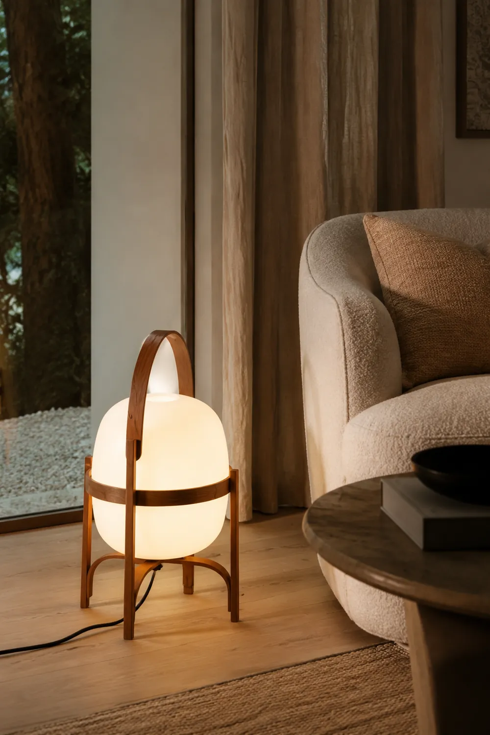 Ozawa Stehleuchte, Holz, 52CM Lang - Lumpaz