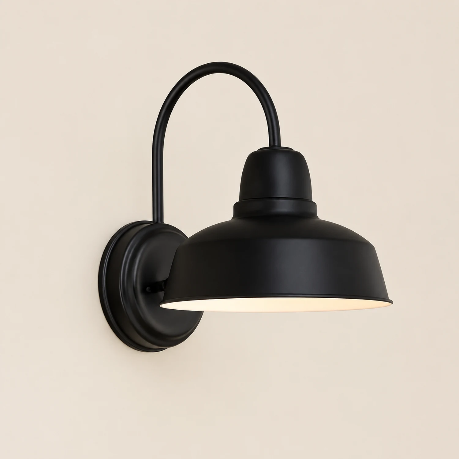 Alessio Schwarz Außenbereich Wandleuchte, ∅25CM - Lumpaz