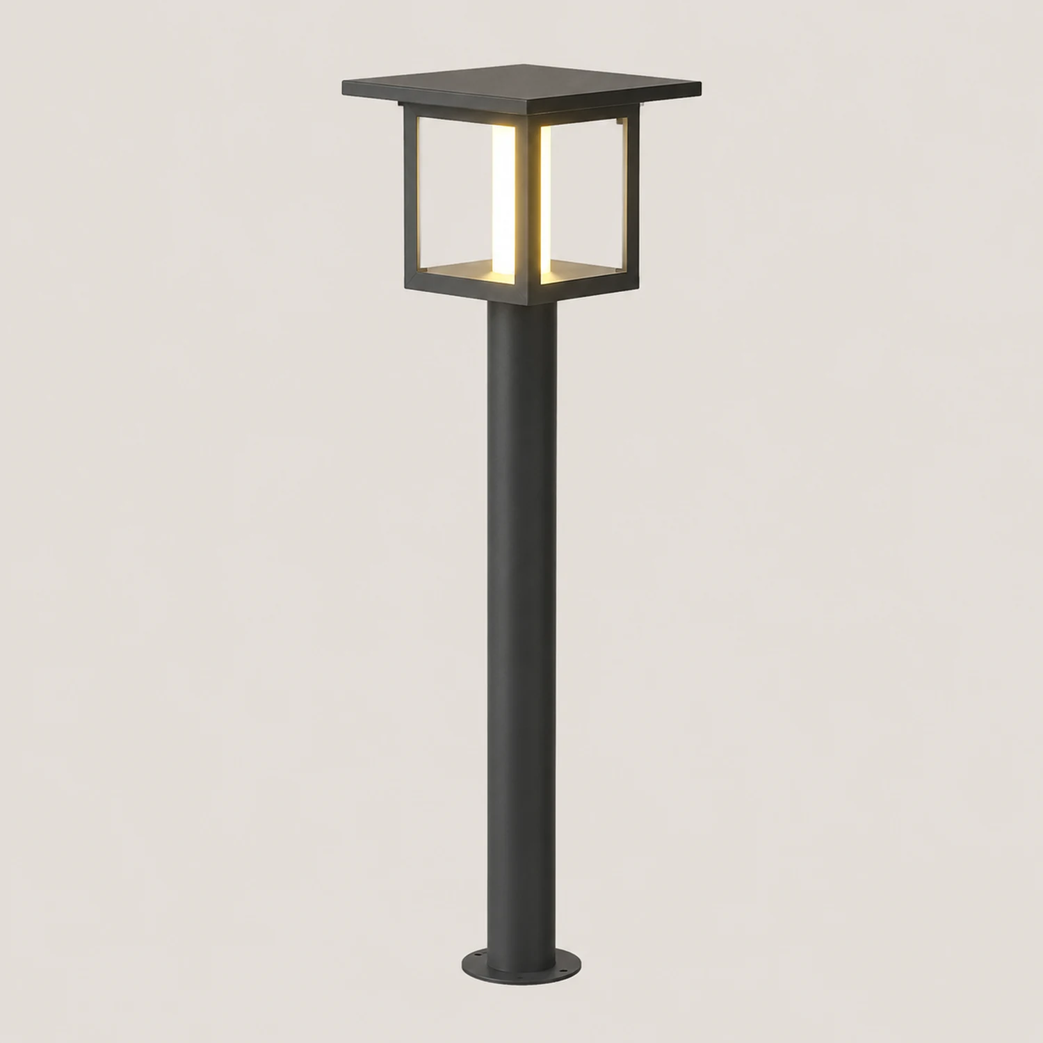 Pena Außen-Wegeleuchte Quadrat Solarenergie, 37/80CM lang - Lumpaz