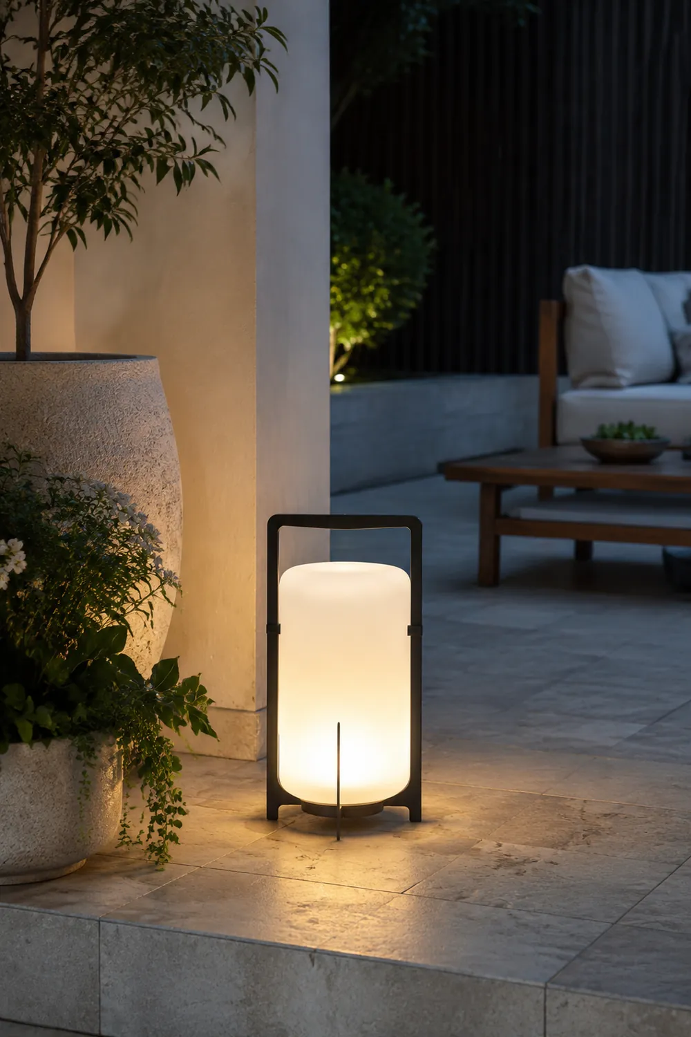 Pena Außenstehlampe Zylinder, Solar, 26/39/54CM Lang - Lumpaz