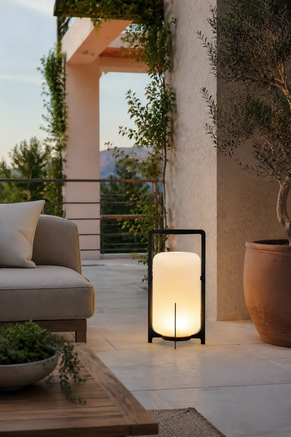 Pena Außenstehlampe Zylinder, Solar, 26/39/54CM Lang - Lumpaz