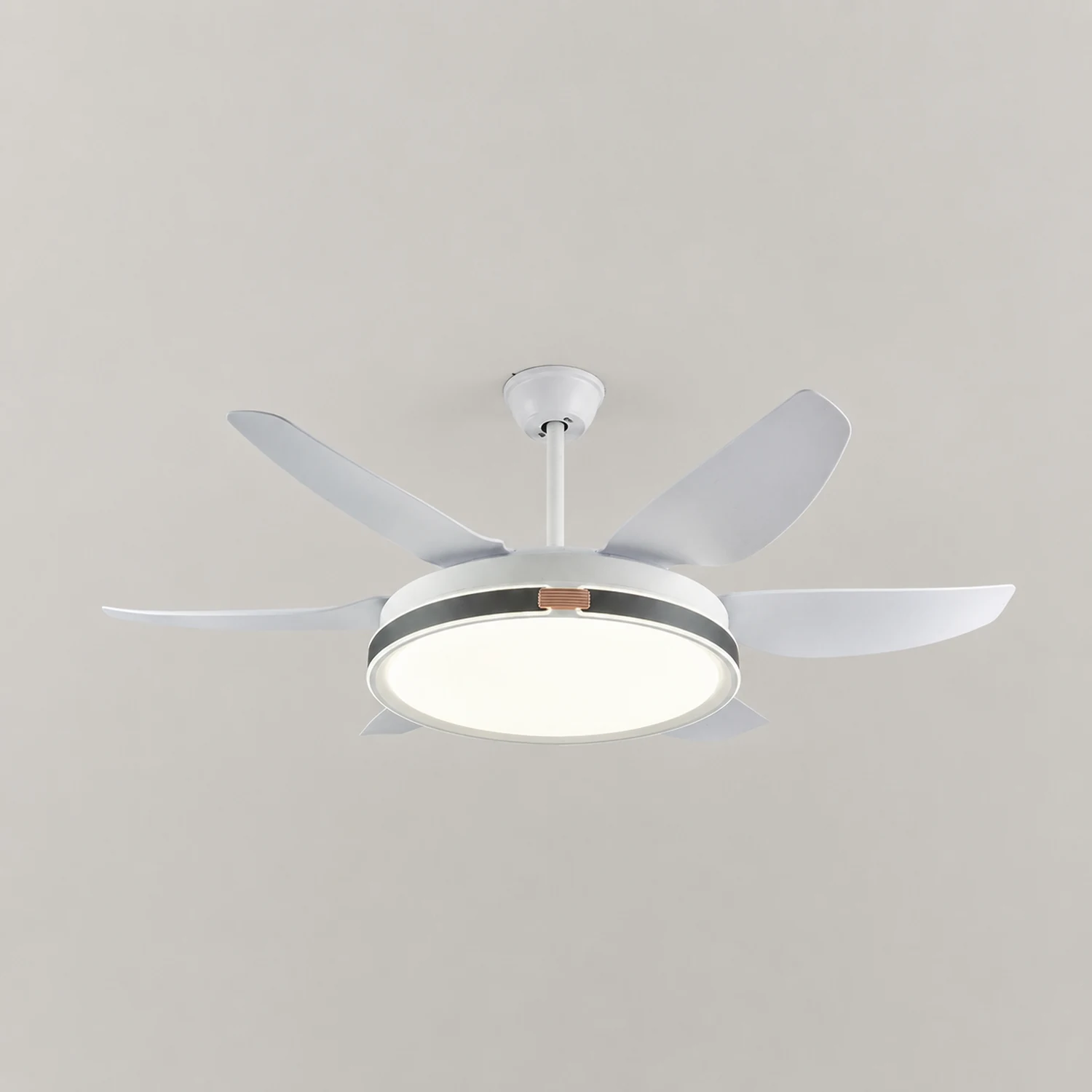 Haydn 6-Blatt-Deckenventilator mit Beleuchtung, 4 Farben, ∅130CM - Lumpaz