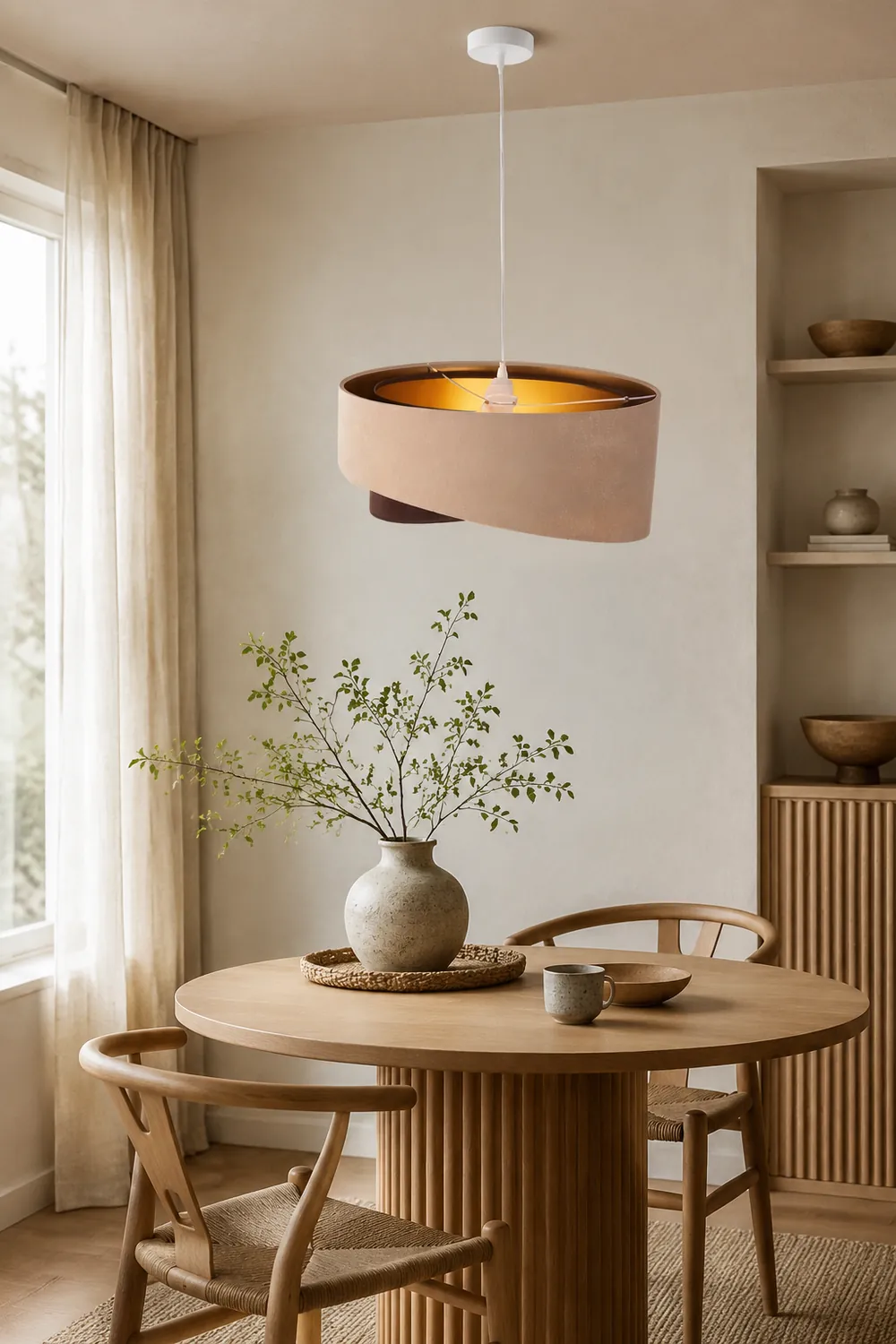 Renée Doppelschichtige Pendelleuchte, ∅50CM - Lumpaz
