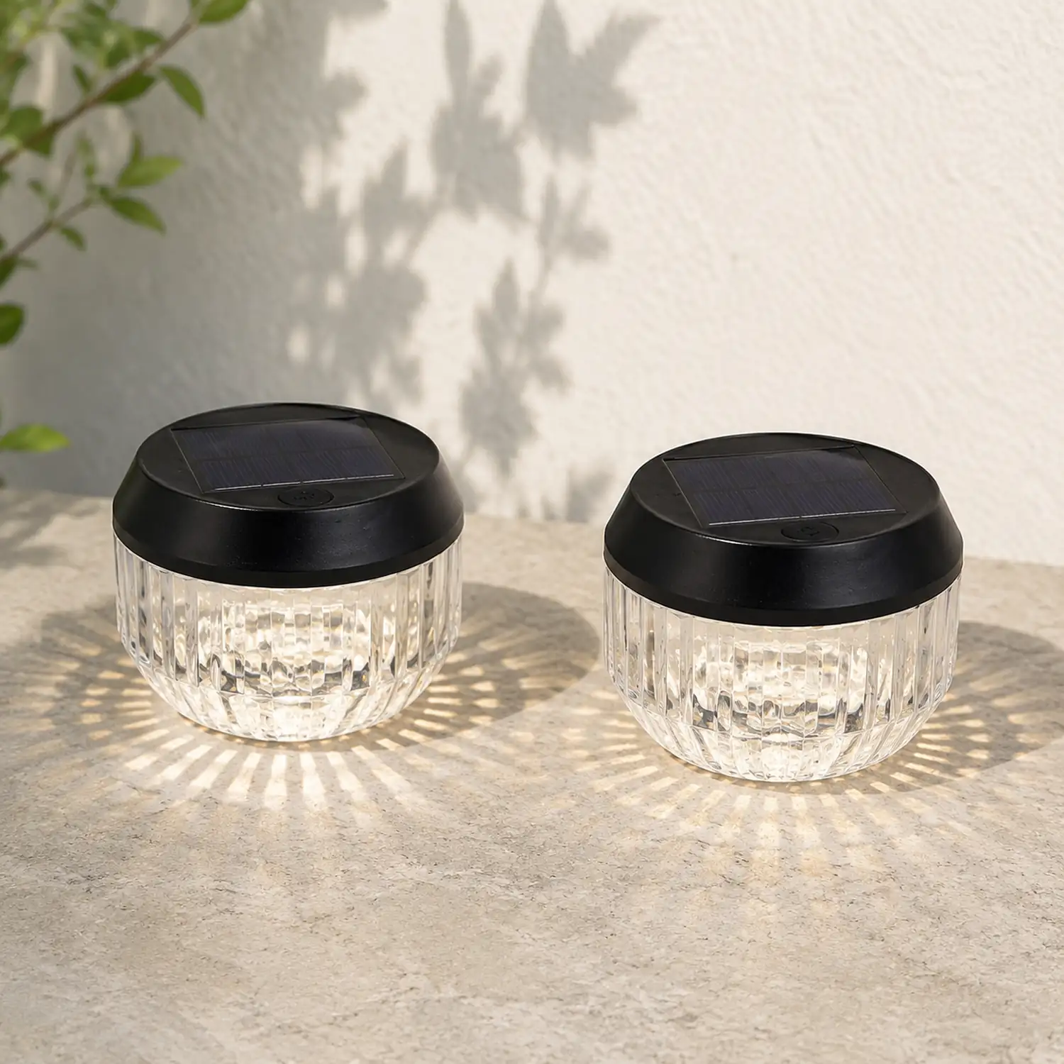 Orr Tischlampe Außenbereich Solar  2 Stück, ∅11CM - Lumpaz