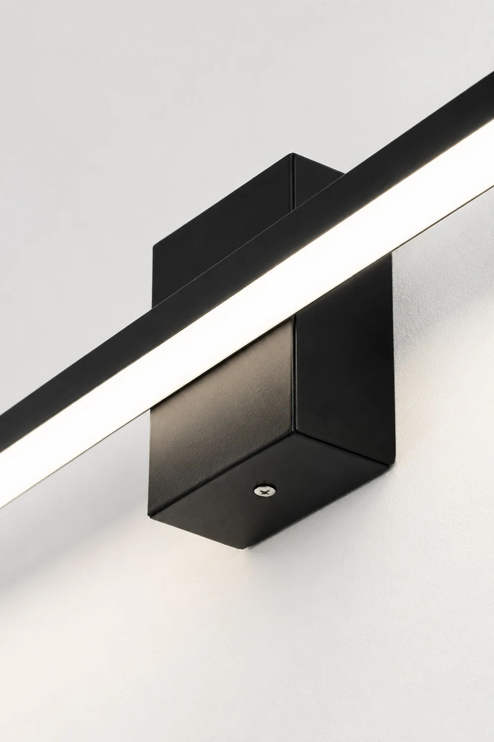Edge Spiegelfront Waschtisch-Wandleuchte, Quadratisch & Linear, Metall, 40CM Lang - Lumpaz
