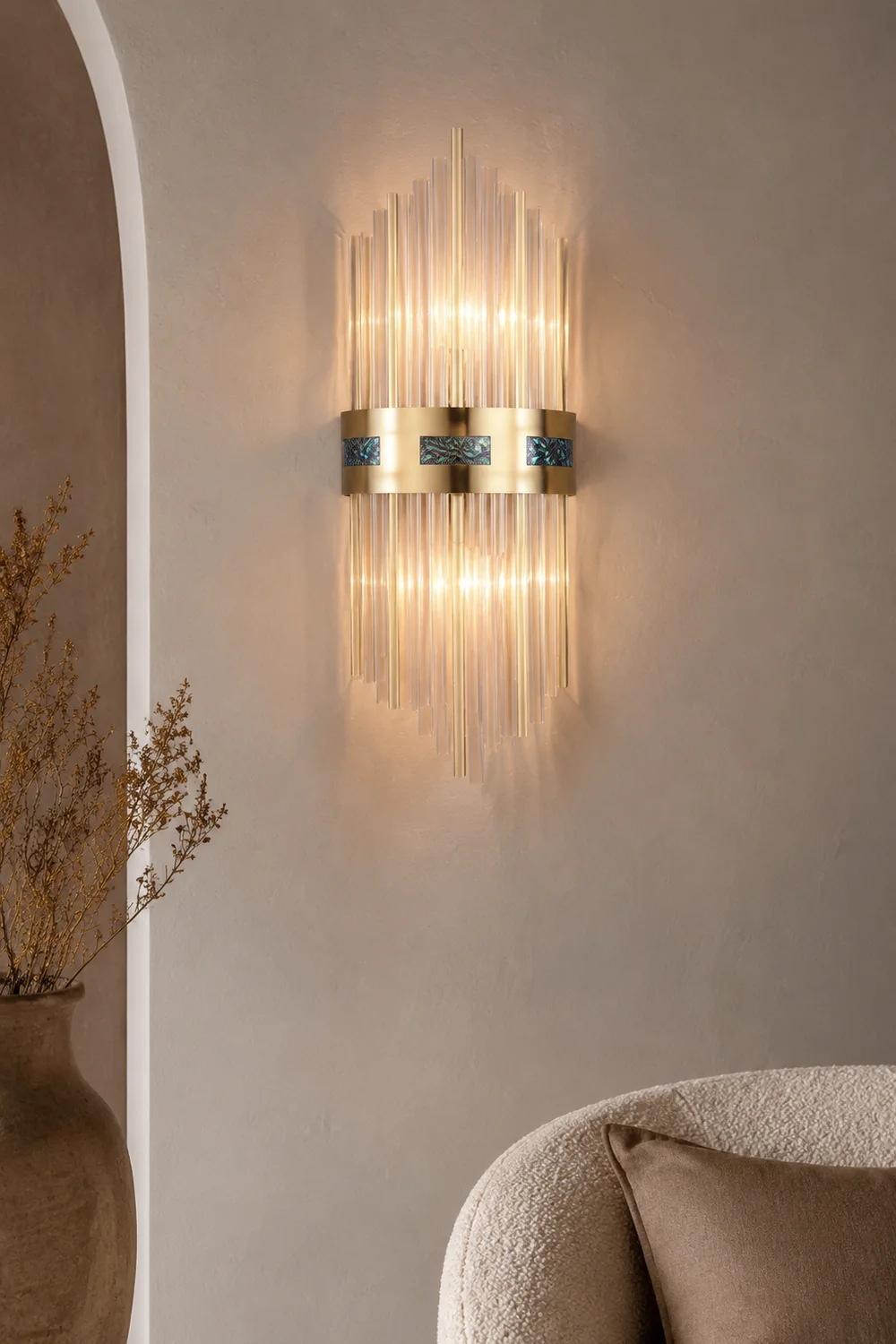 Crystal Wandleuchte, Kristall, ∅18CM - Lumpaz