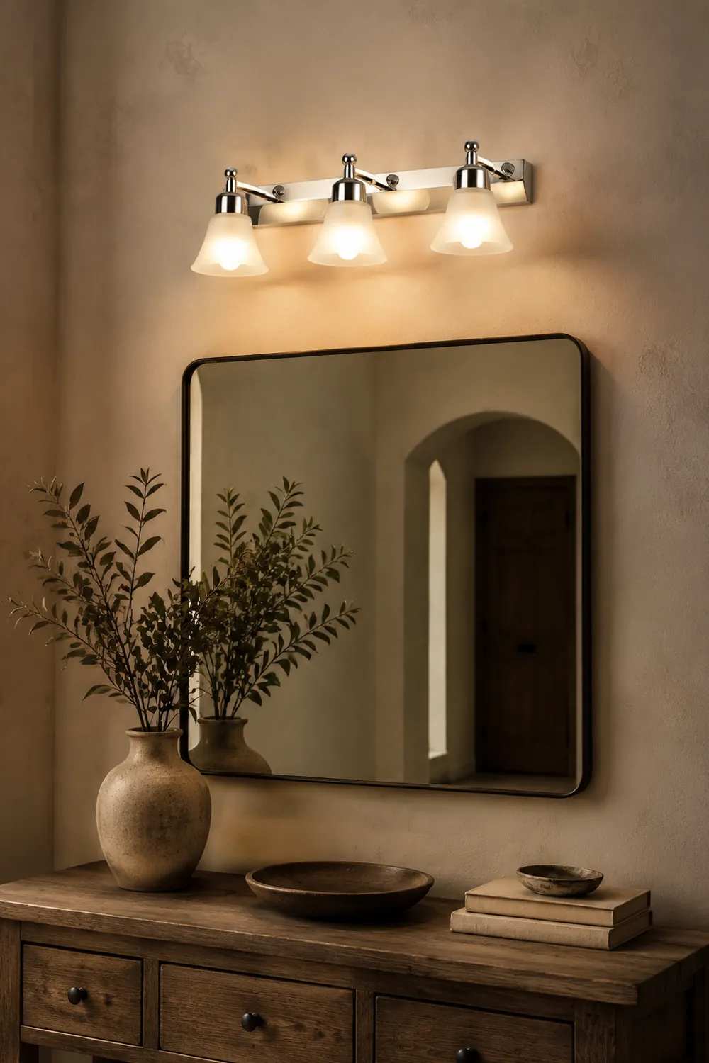 Leigh Nordic Mirror Front Vanity Wandleuchte, 2/3/4-flammig, 30/46/58CM Lang - Lumpaz