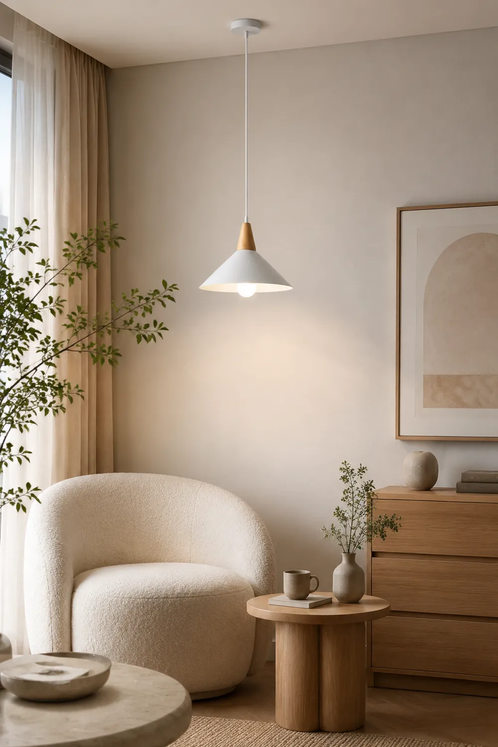 Morandi Pendelleuchte Weiß, 1/2/3-flammig - Lumpaz