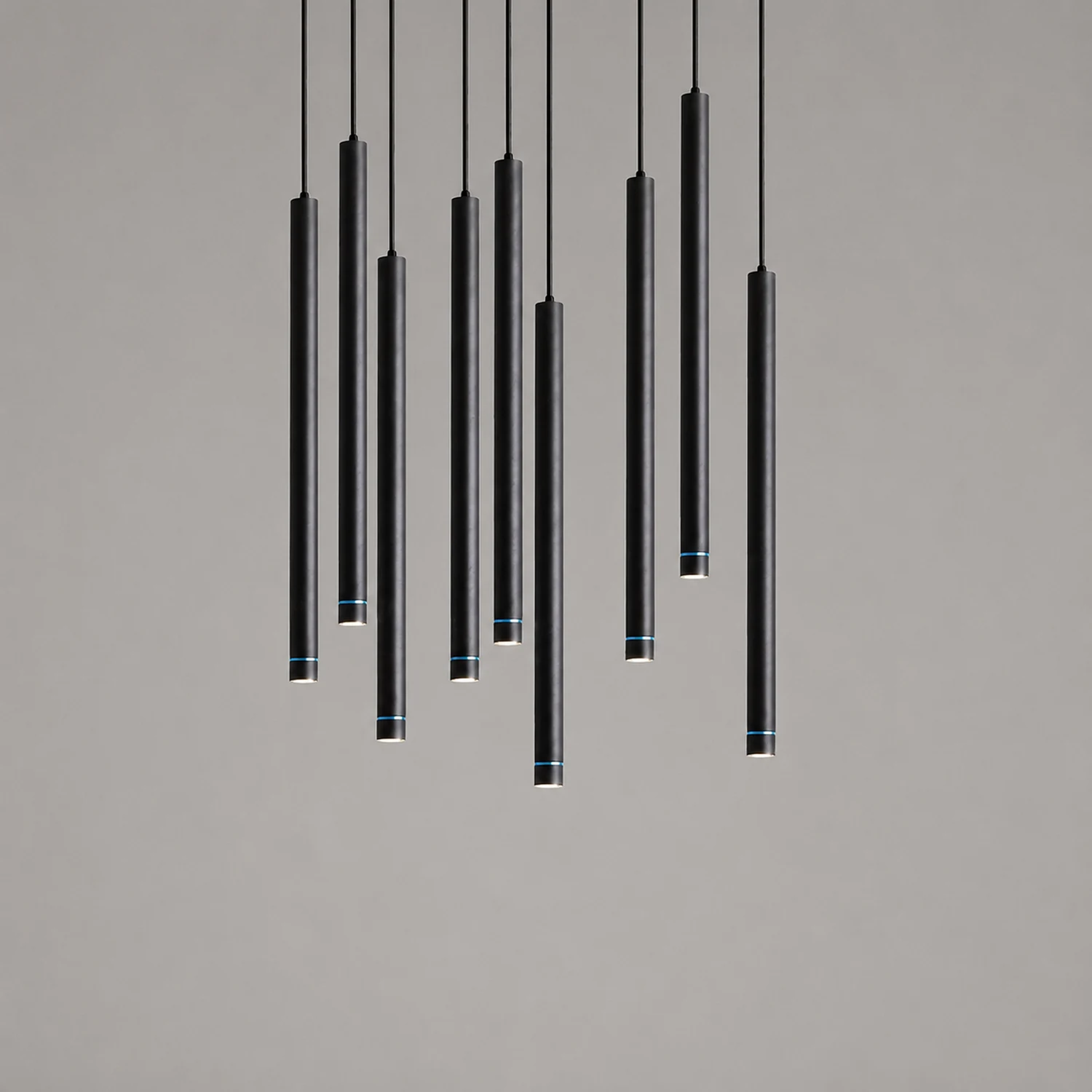 Edge Pendelleuchte Zylinderförmig, 2 Farben, 30CM/50CM/60CM Lang - Lumpaz