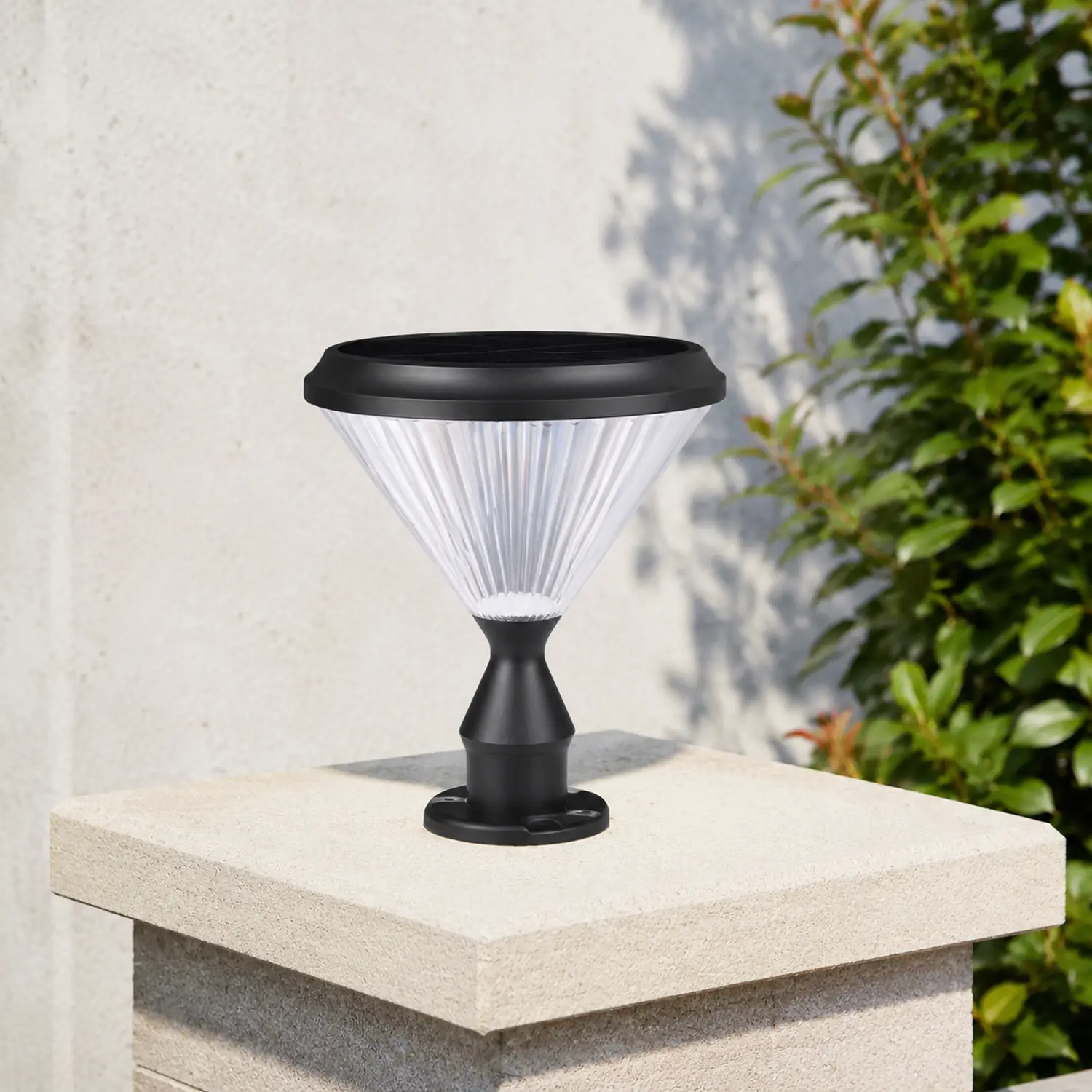 Riley Außensockelleuchte Diamantform, Solar, 33CM Lang - Lumpaz