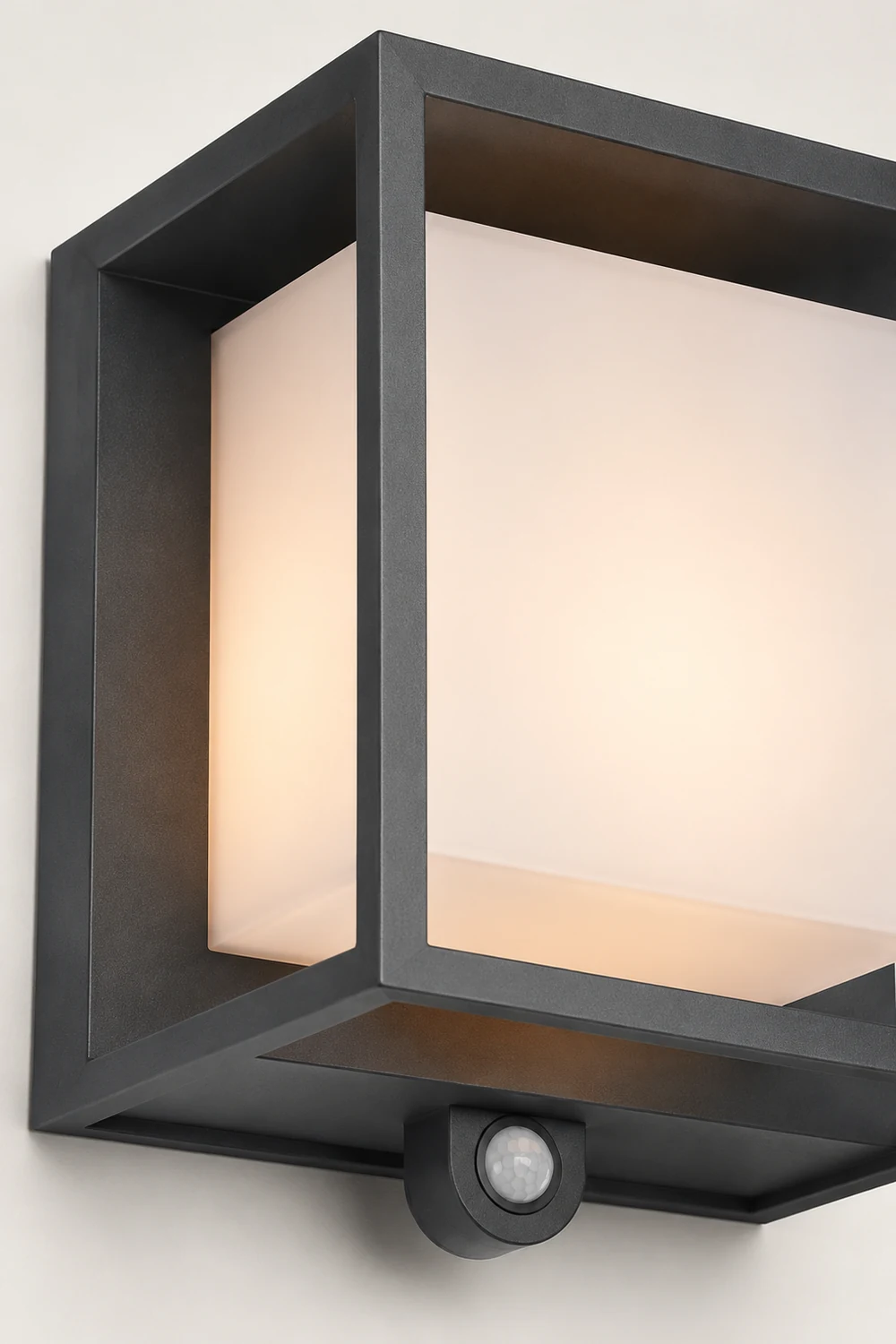 Orr Außenwandleuchte Rechteckig Sensor Solar, 19CM Lang - Lumpaz