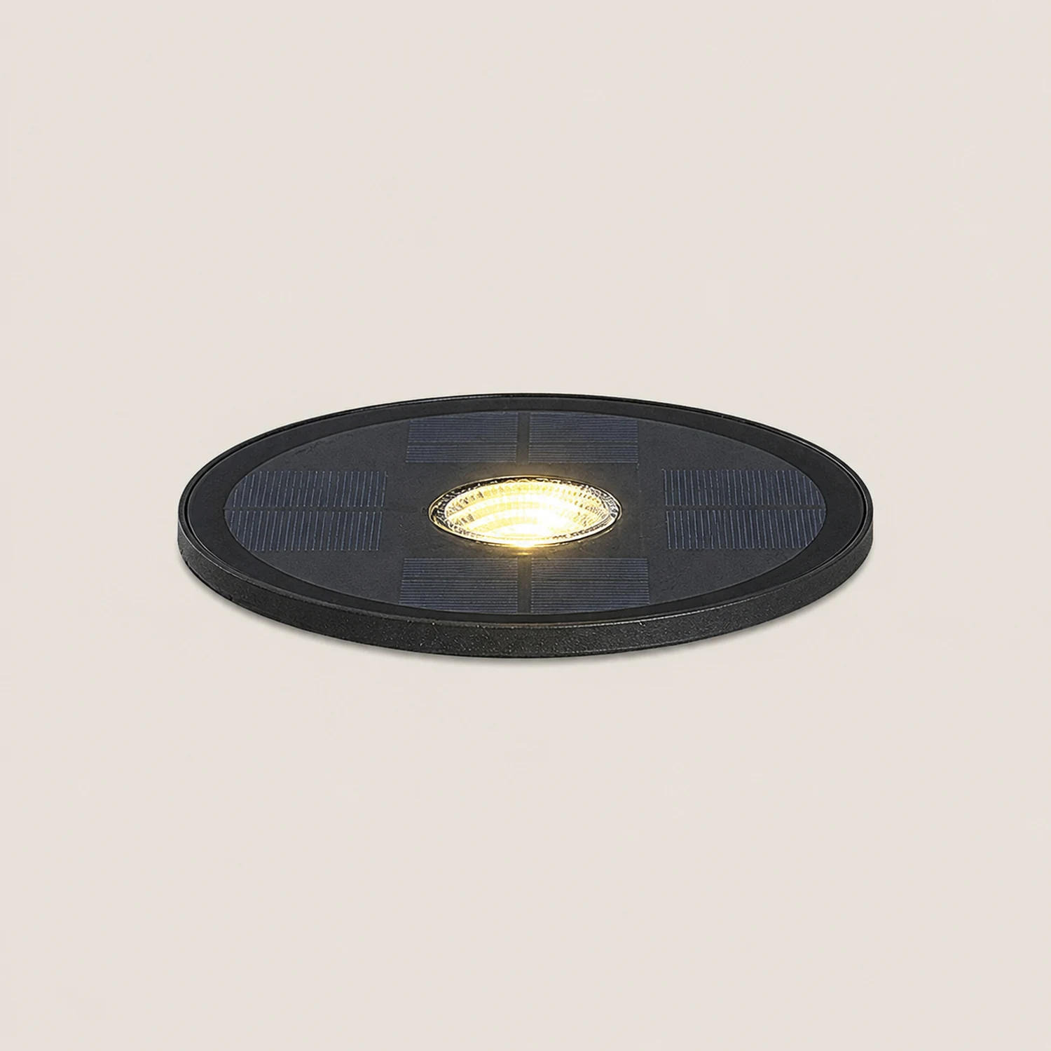 Orr Solar Außen-Treppenleuchte/Bodeneinbaustrahler Schwarz, ∅16/17CM - Lumpaz
