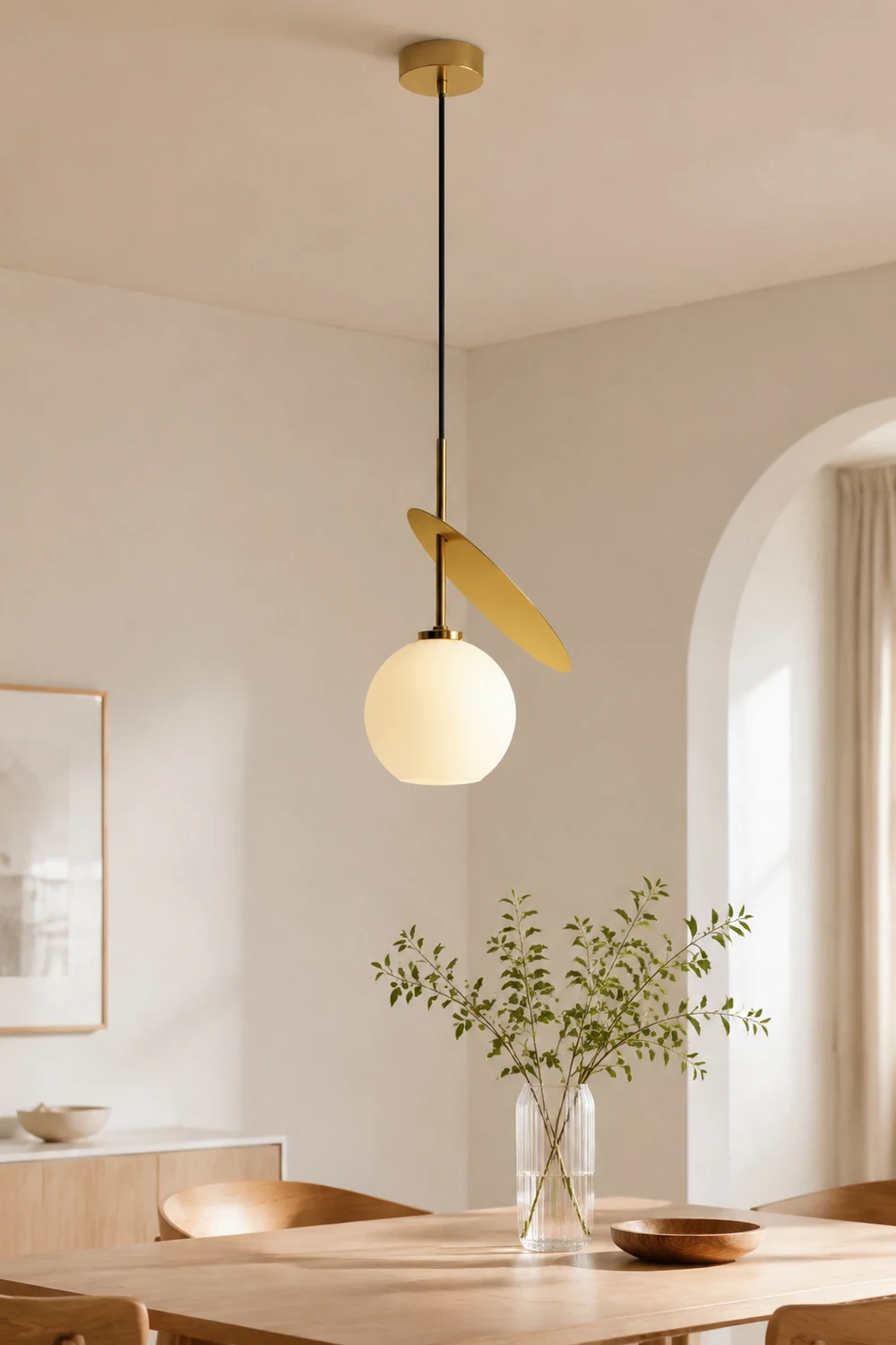 Valentina Kirsche Pendelleuchte, Metall & Glas, 3 Farben, ∅25/50CM - Lumpaz