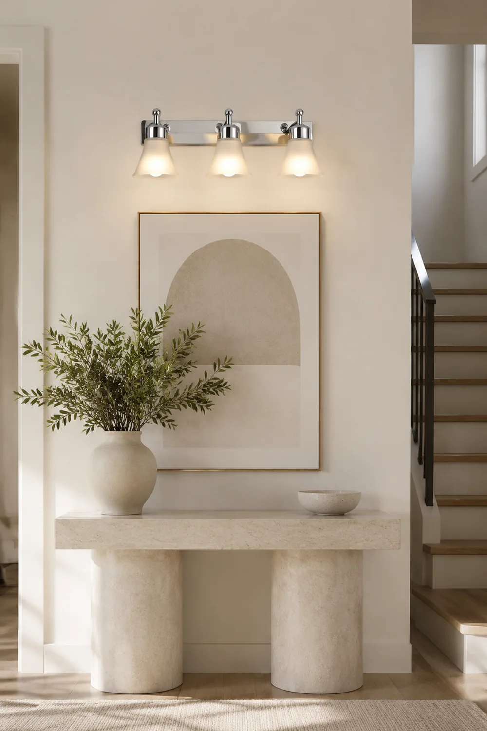 Leigh Nordic Mirror Front Vanity Wandleuchte, 2/3/4-flammig, 30/46/58CM Lang - Lumpaz