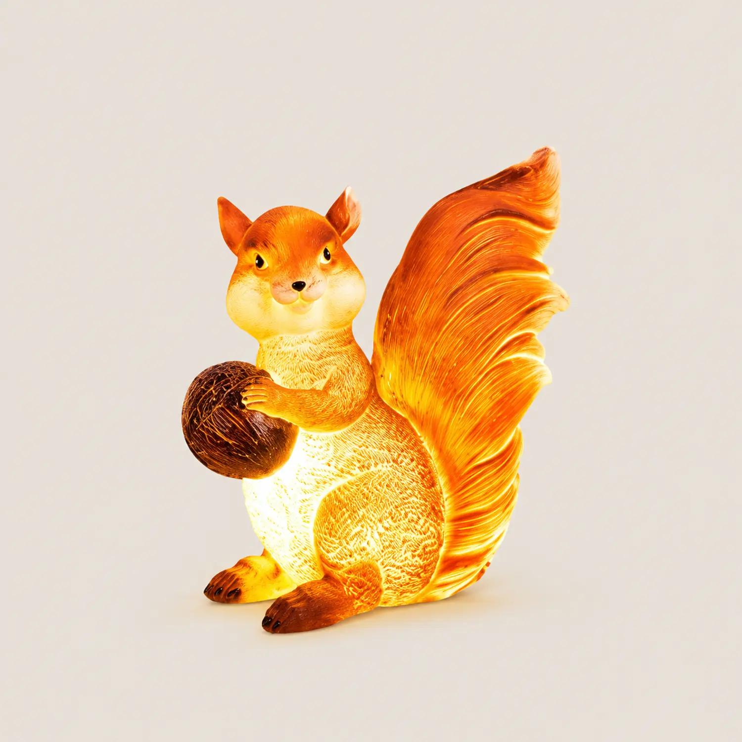 Fateh Außenstehleuchte Eichhörnchen, Solar, 2 Stile, Höhe 44/48CM - Lumpaz