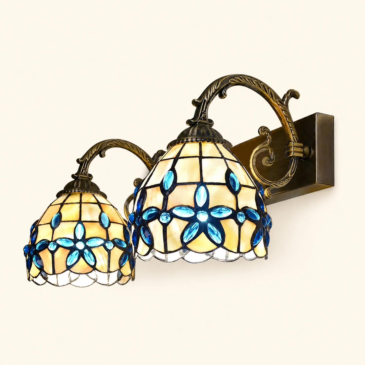 Baxter Aged Brass Spiegel Front Vanity Wandleuchte, 2/3-flammig, 46/65CM Lang - Lumpaz