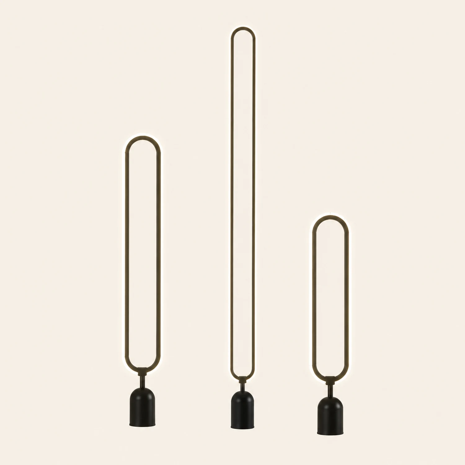 Pena Oval Außen-Pollerleuchte Solar, 40/60/120CM Lang - Lumpaz