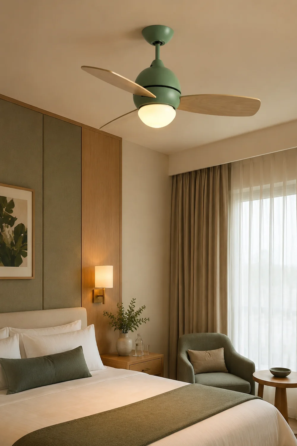 Morandi Bunte 3-Blatt-Deckenventilator mit Beleuchtung, 6 Farbe, ∅92CM - Lumpaz