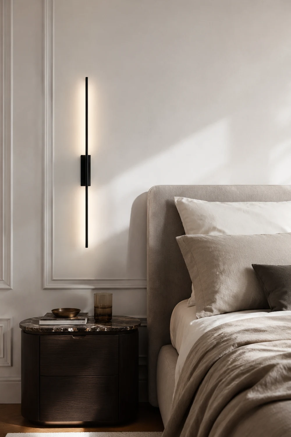 Edge Lineare Spiegelfront Waschtisch-Wandleuchte, 2 Farben & Stile, 61/80/100/120CM Lang - Lumpaz