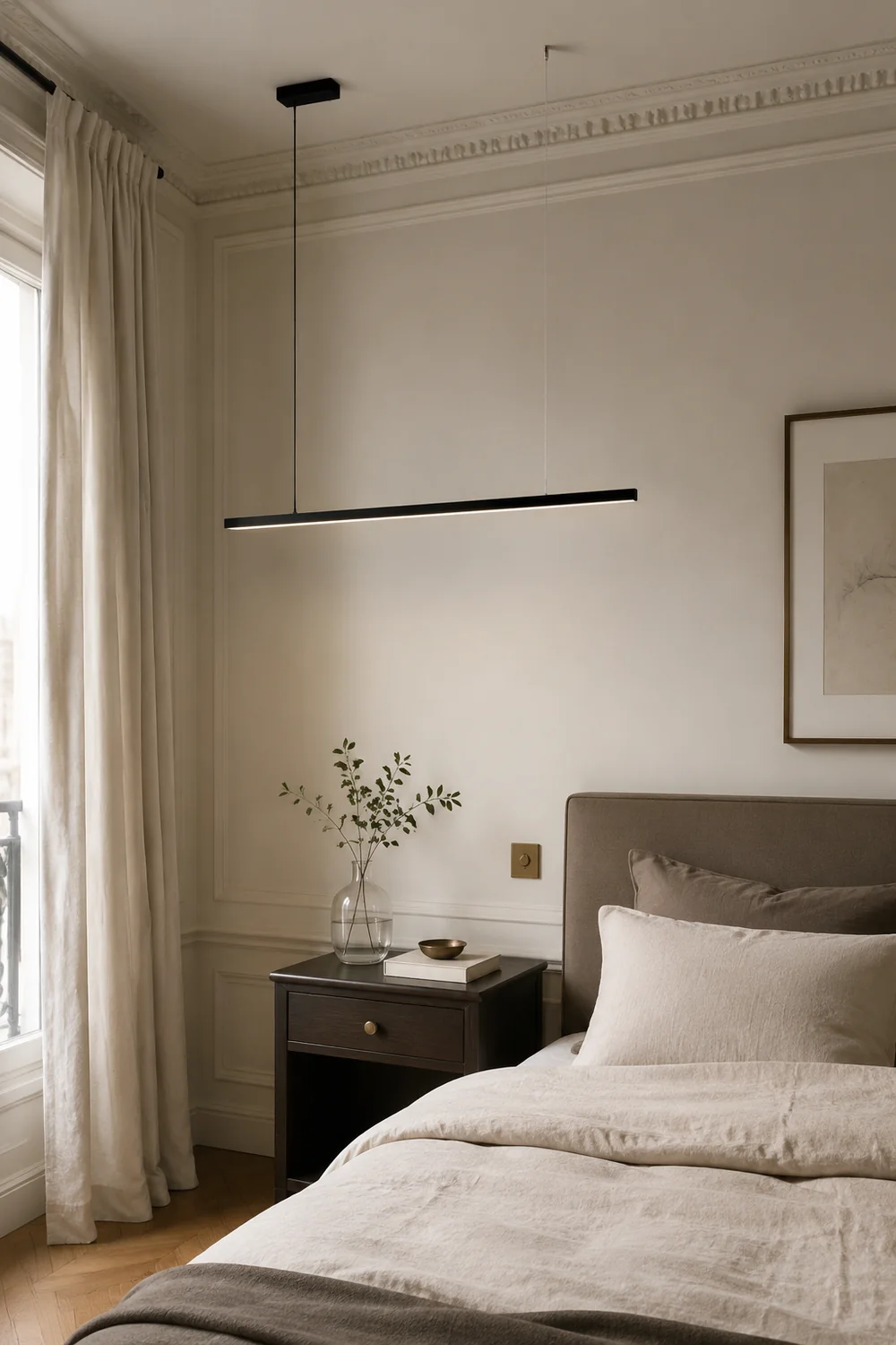 Edge Pendelleuchte Minimalistisch Linear, 2 Farben, 90CM/120CM Lang - Lumpaz